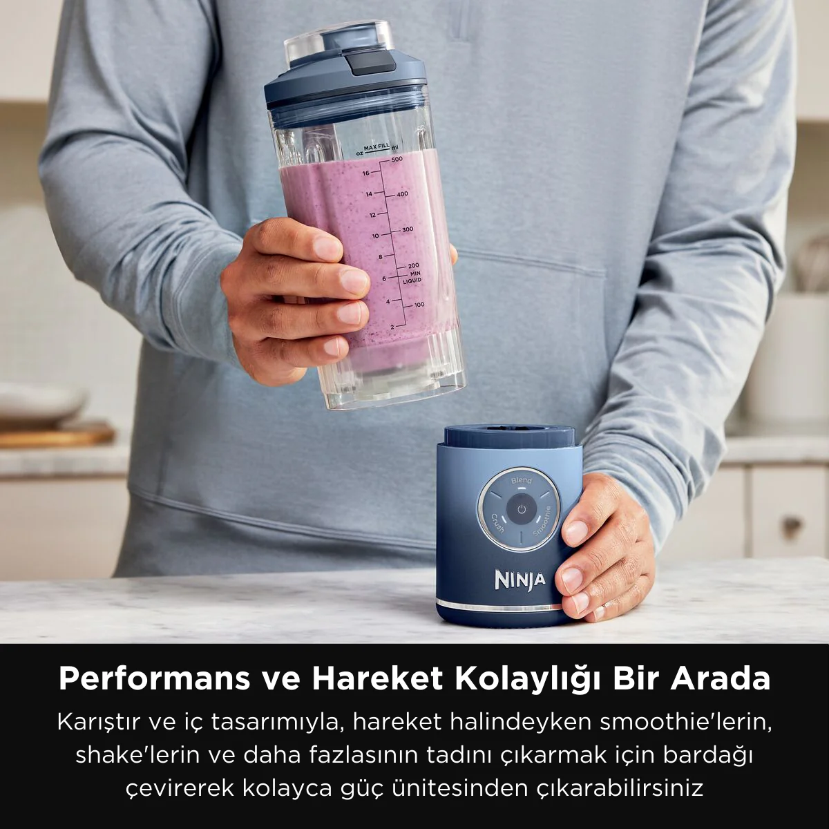 Ninja Blast Max Taşınabilir Blender - Mavi - Image 6
