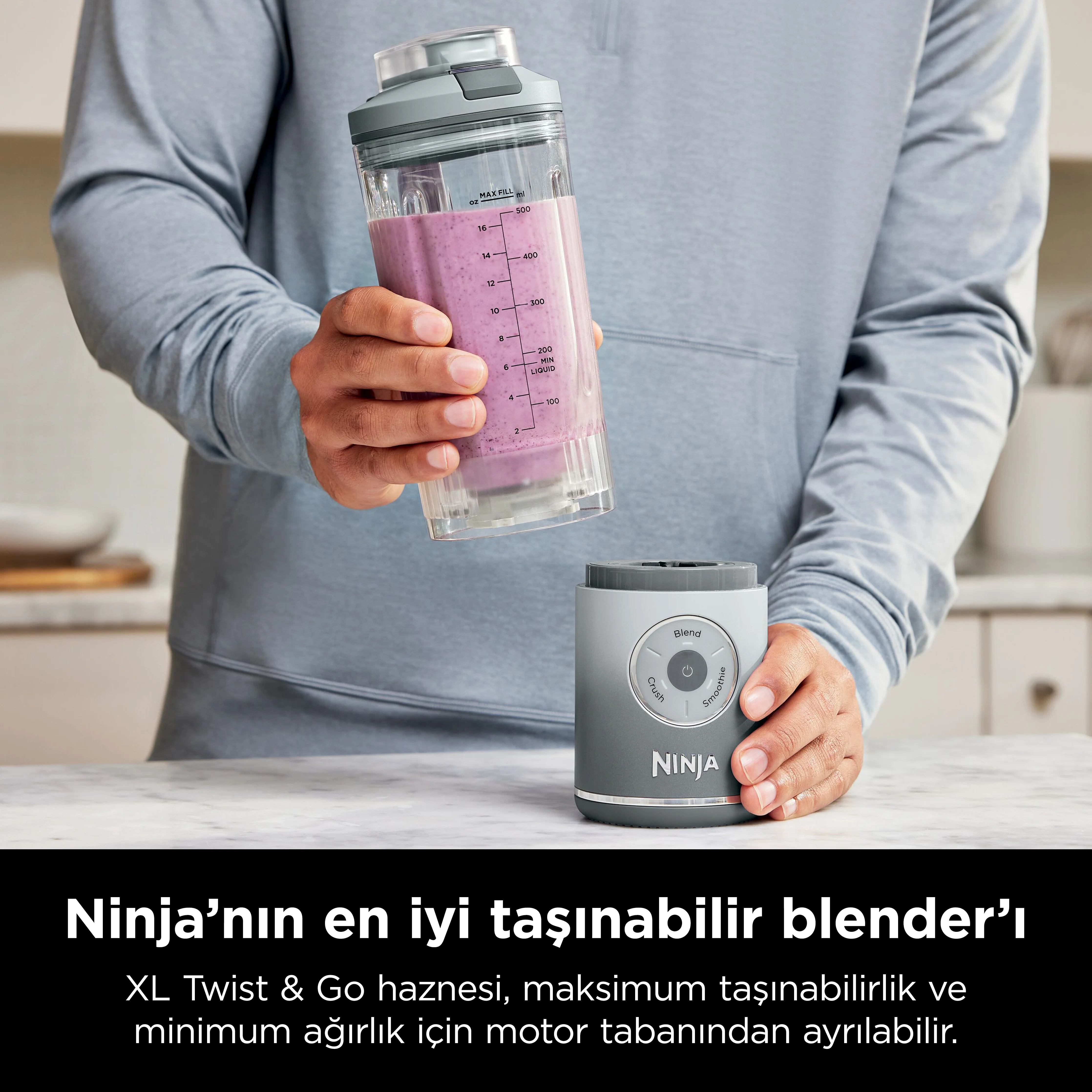 Ninja Blast Max Taşınabilir Blender - Gümüş - Image 4
