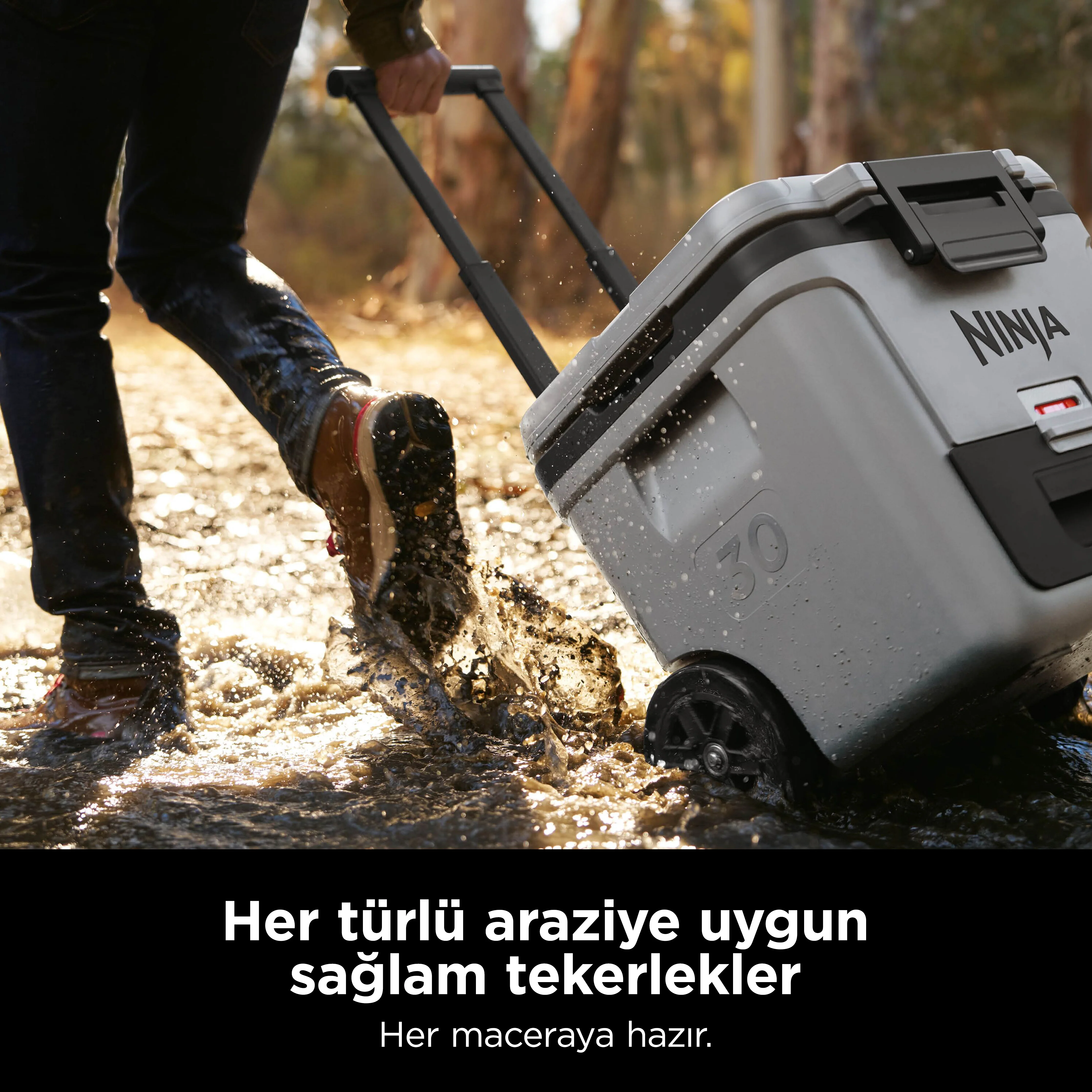 Ninja FrostVault Tekerlekli Cooler 28 Litre - Gri - Image 5