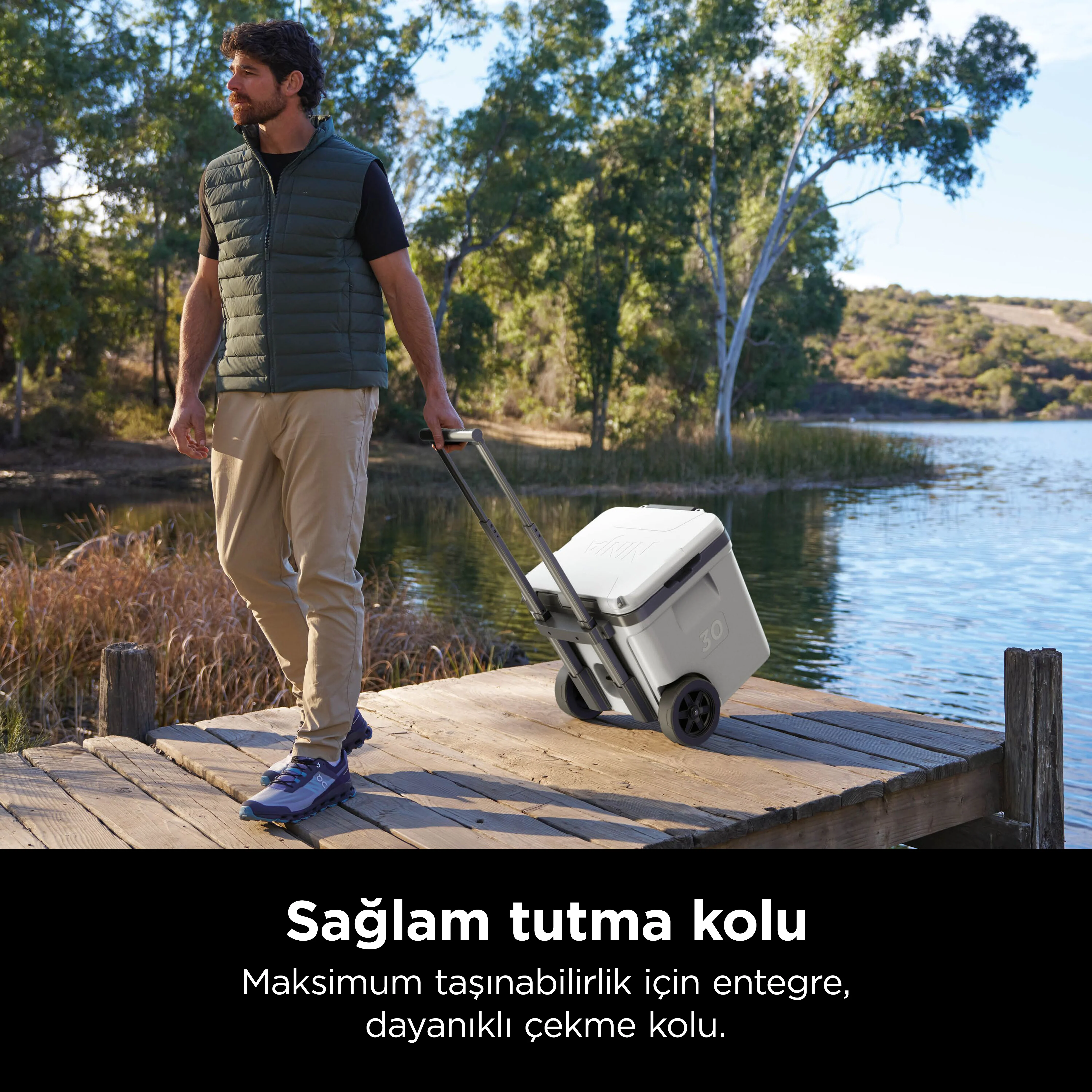 Ninja FrostVault Tekerlekli Cooler 28 Litre - Beyaz - Image 4