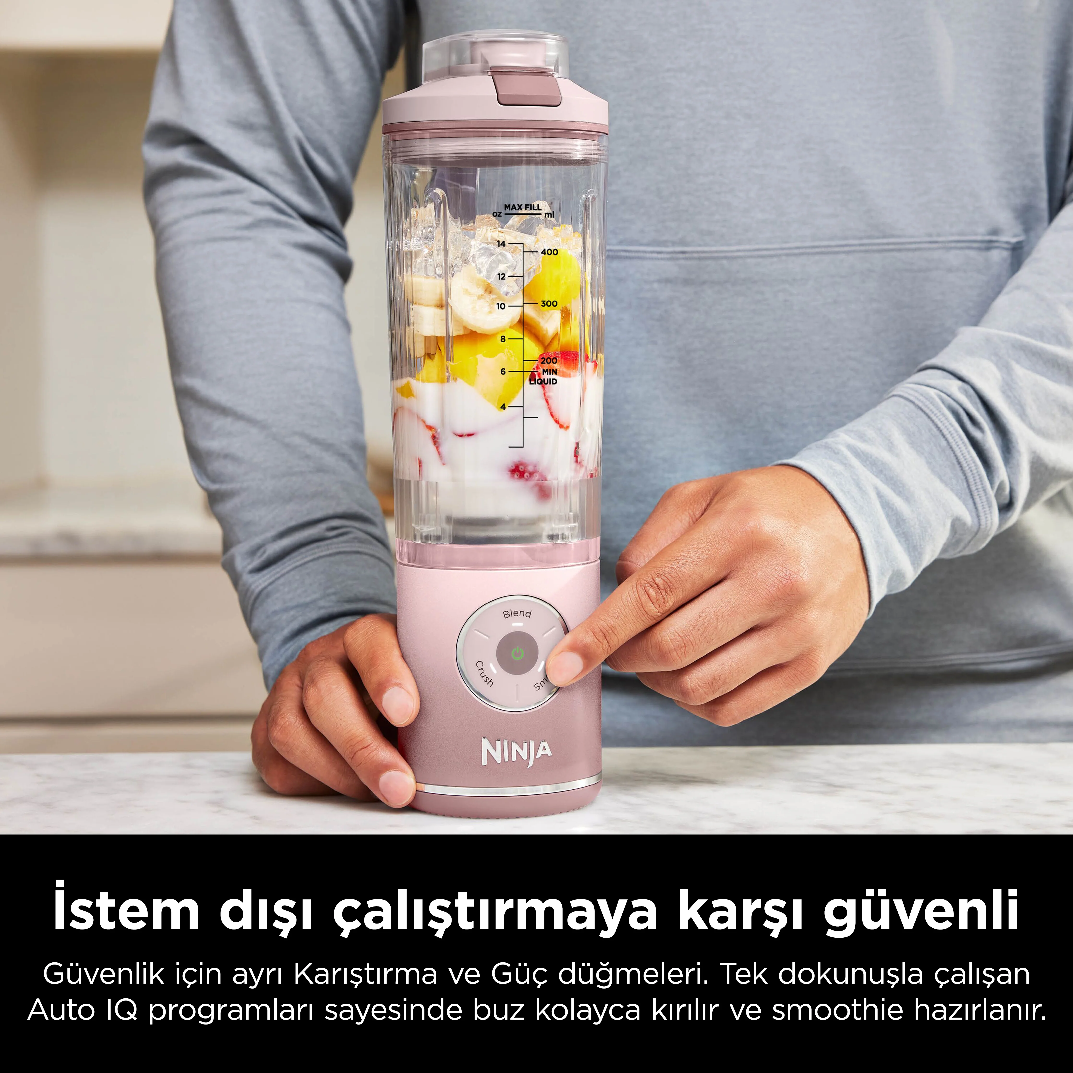 Ninja Blast Max Taşınabilir Blender - Pembe - Image 5