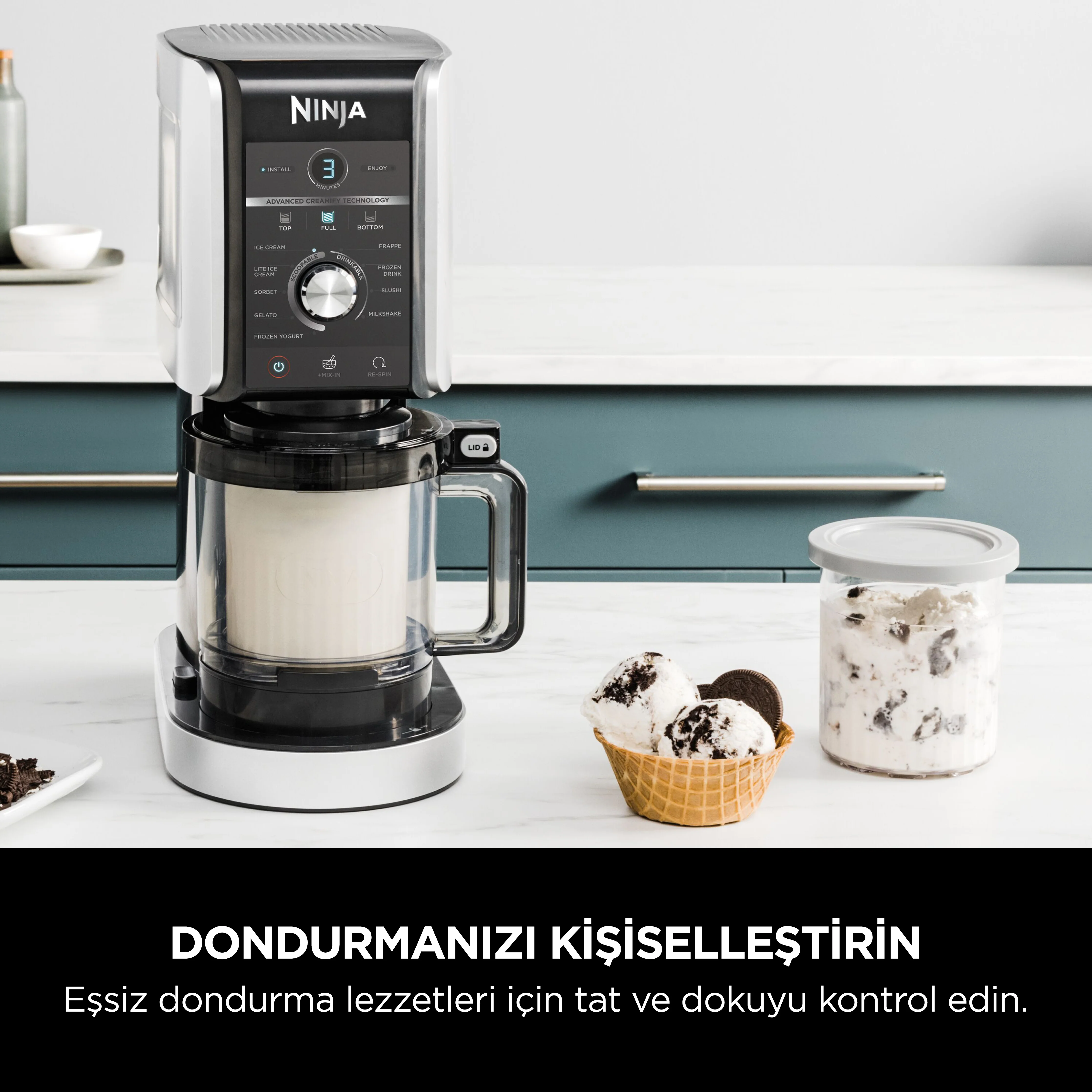 Ninja CREAMi Deluxe 10-in-1 Dondurma ve Frozen Makinesi - Image 5