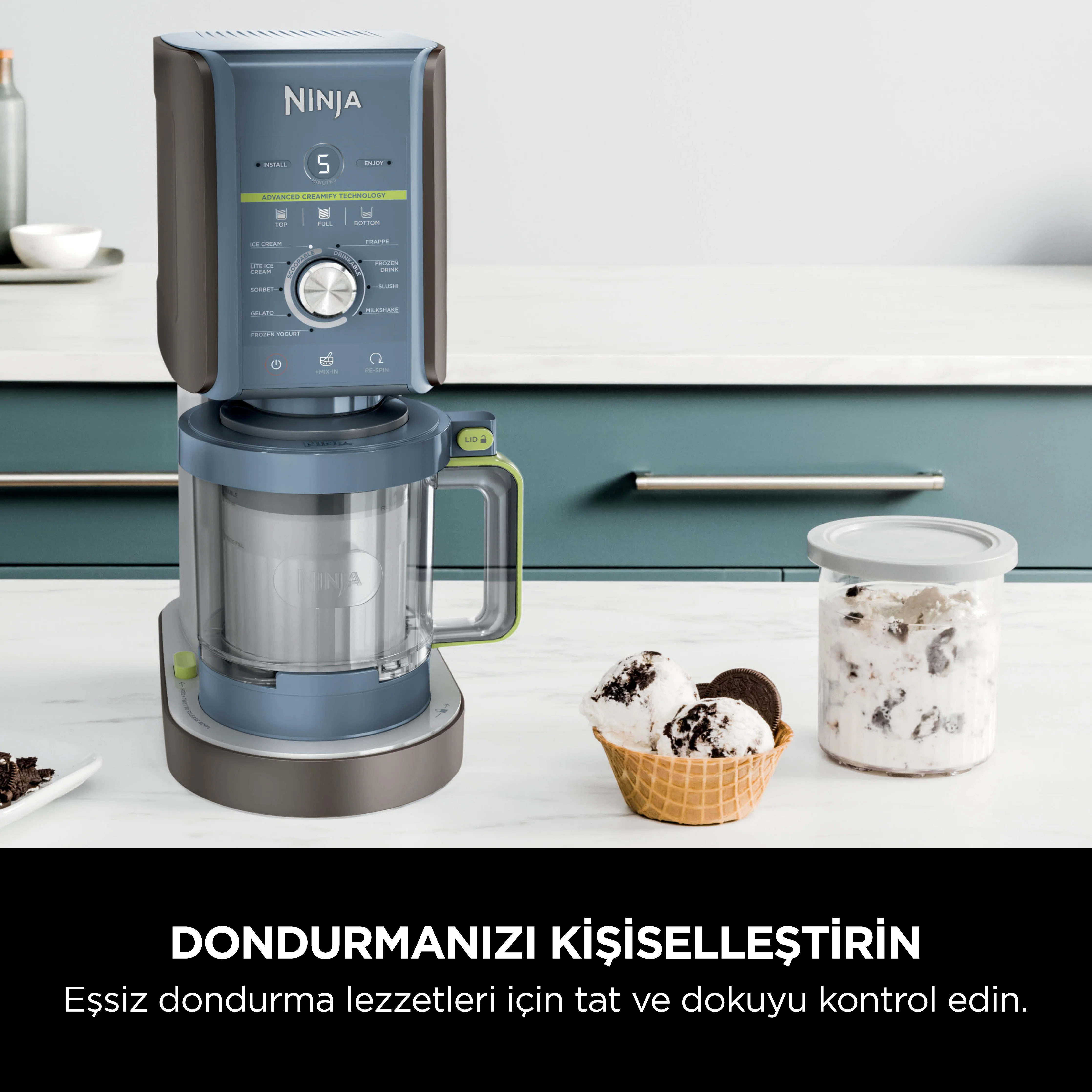 Ninja CREAMi Deluxe 10-in-1 Dondurma ve Frozen Makinesi-Blackberry - Image 3