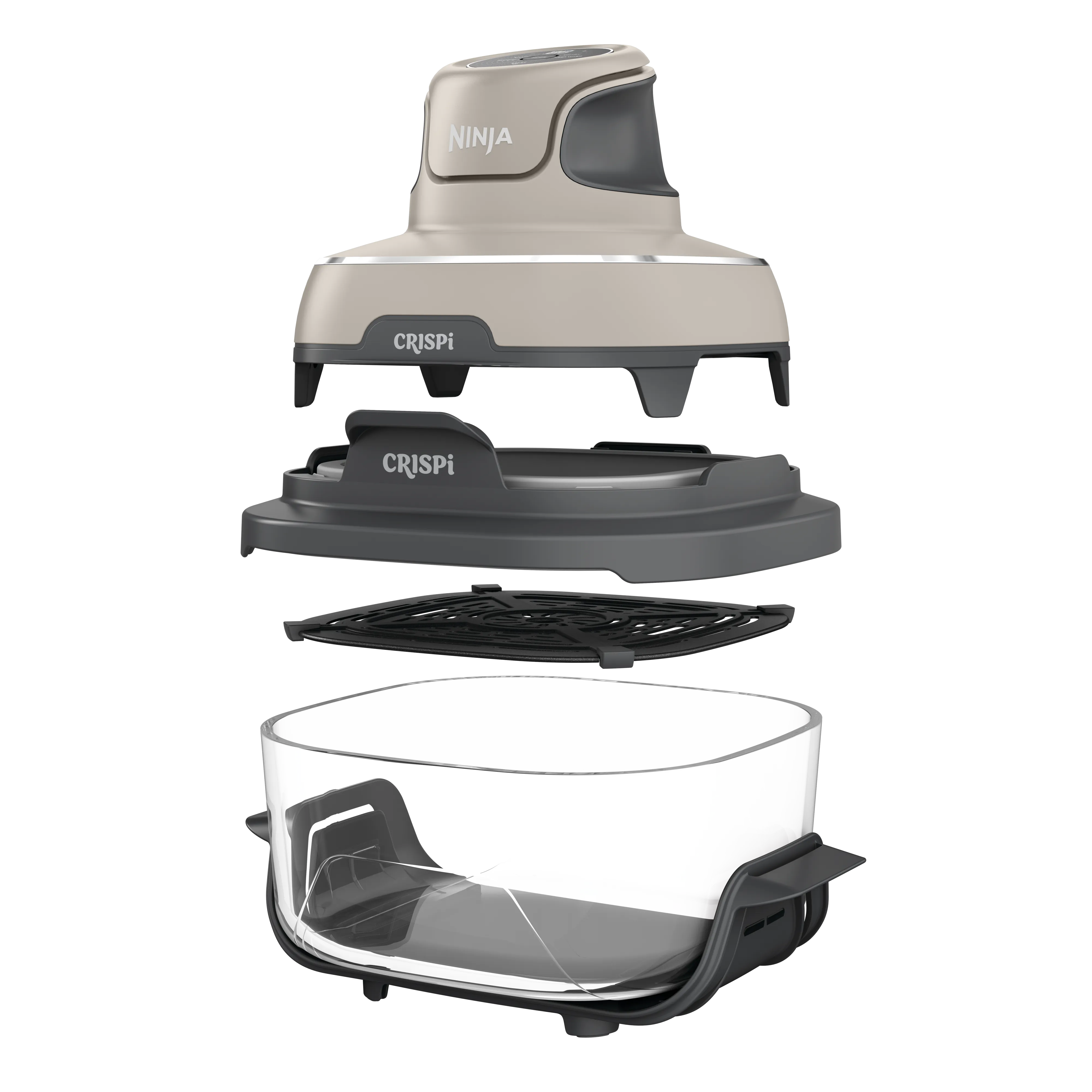 Ninja CRISPi 4-in-1 Taşınabilir Cam Hazneli Pişirme Sistemi - Stone - Image 3