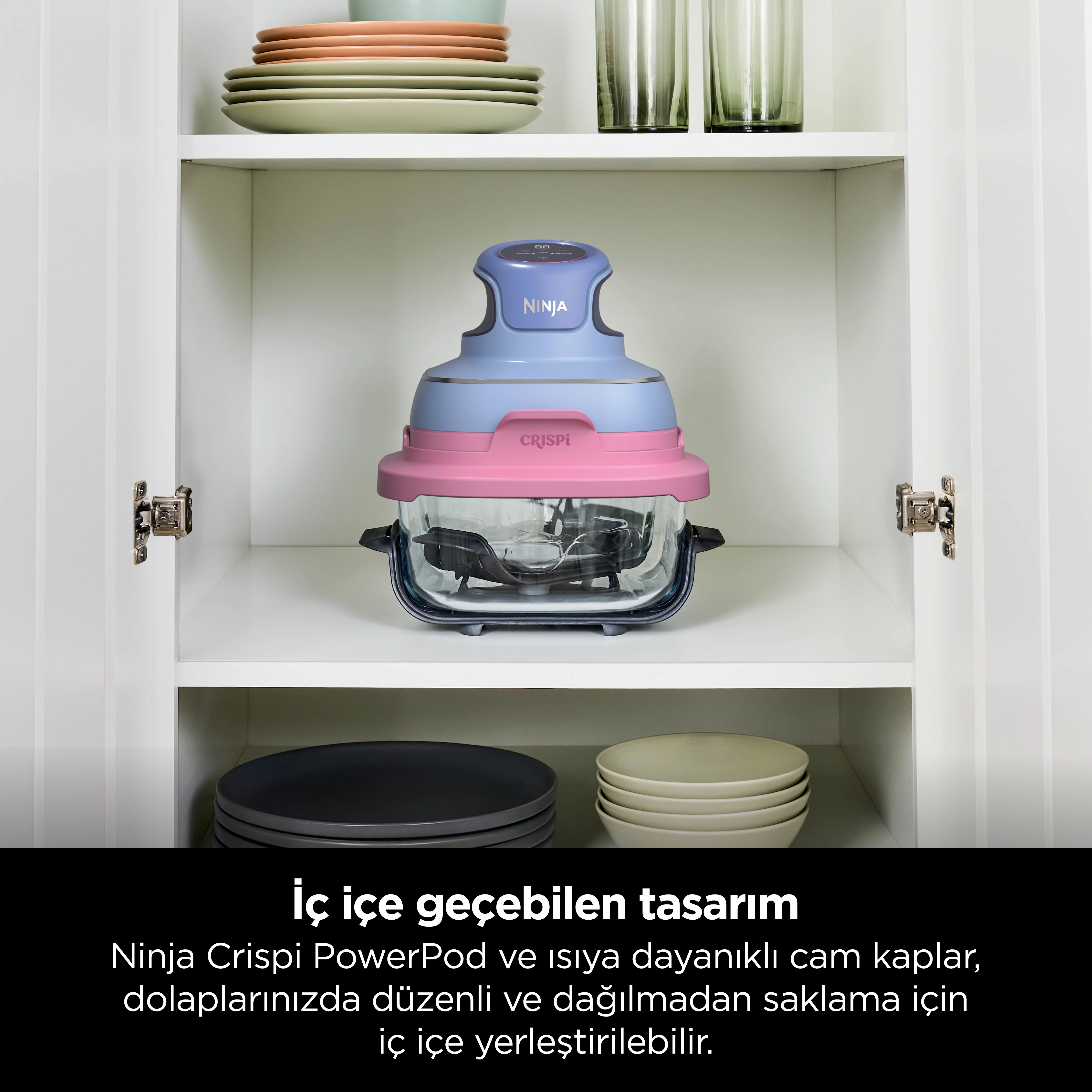 Ninja CRISPi 4-in-1 Taşınabilir Cam Hazneli Pişirme Sistemi - Purple Mauve - Image 13