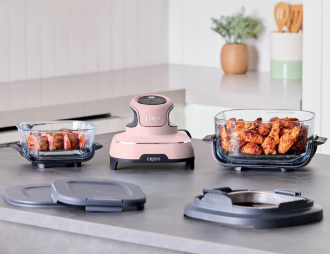Ninja CRISPi 4-in-1 Taşınabilir Cam Hazneli Pişirme Sistemi - Pink - Image 10