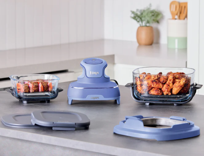 Ninja CRISPi 4-in-1 Taşınabilir Cam Hazneli Pişirme Sistemi - Frosted Lila - Image 3