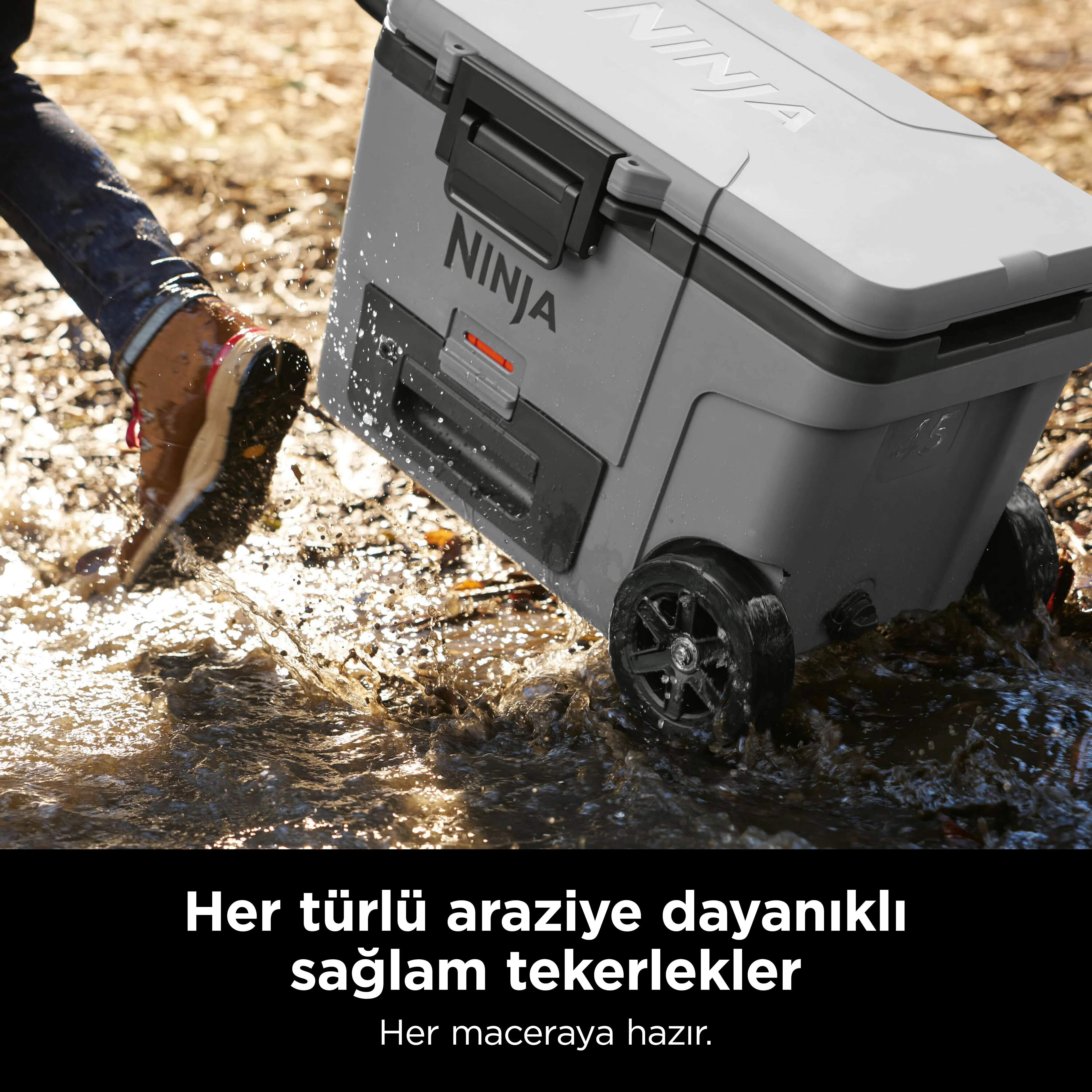 Ninja FrostVault Tekerlekli Cooler 42 Litre - Gri - Image 5