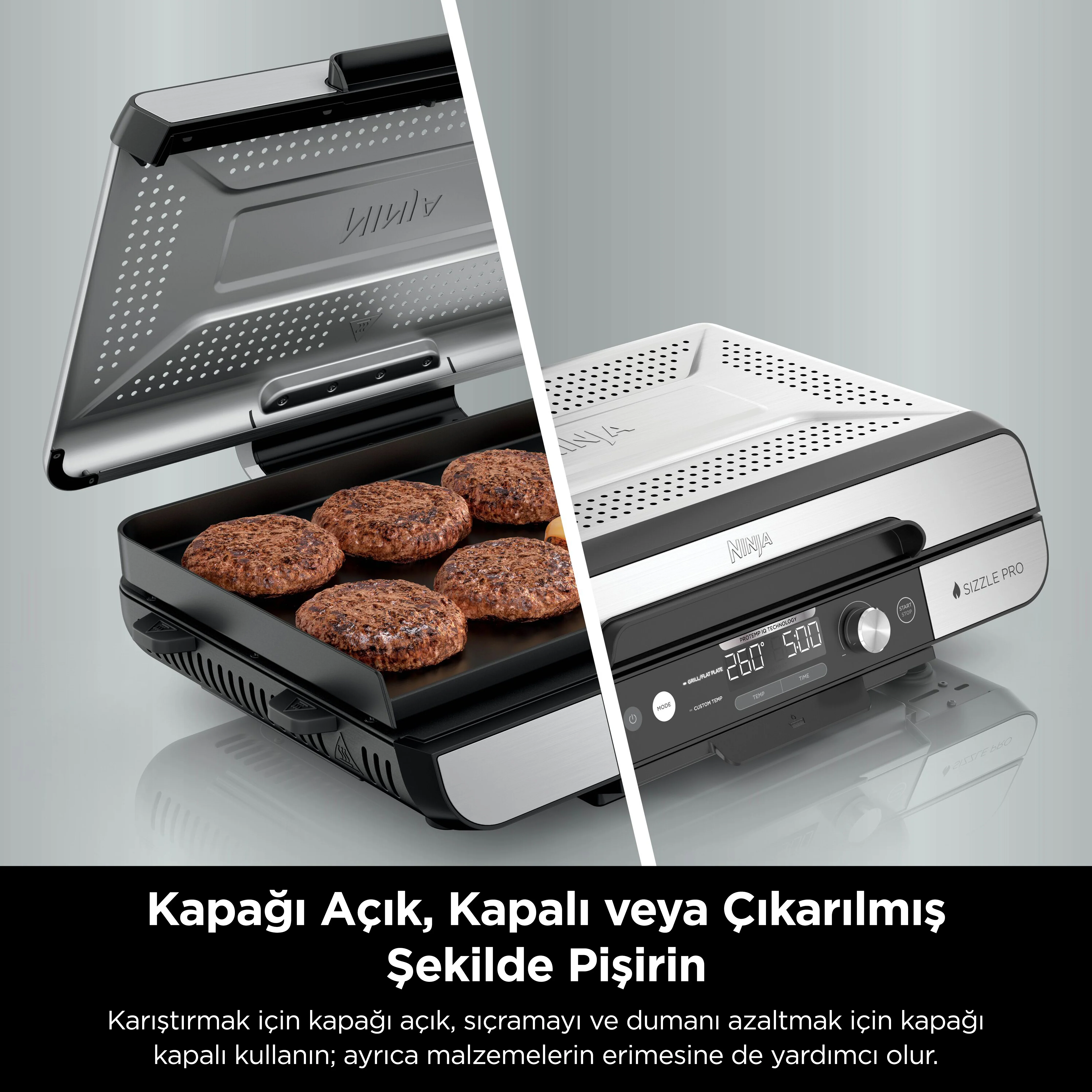 Ninja Sizzle™ Pro XL Indoor Grill, Izgara Makinesi - Image 12