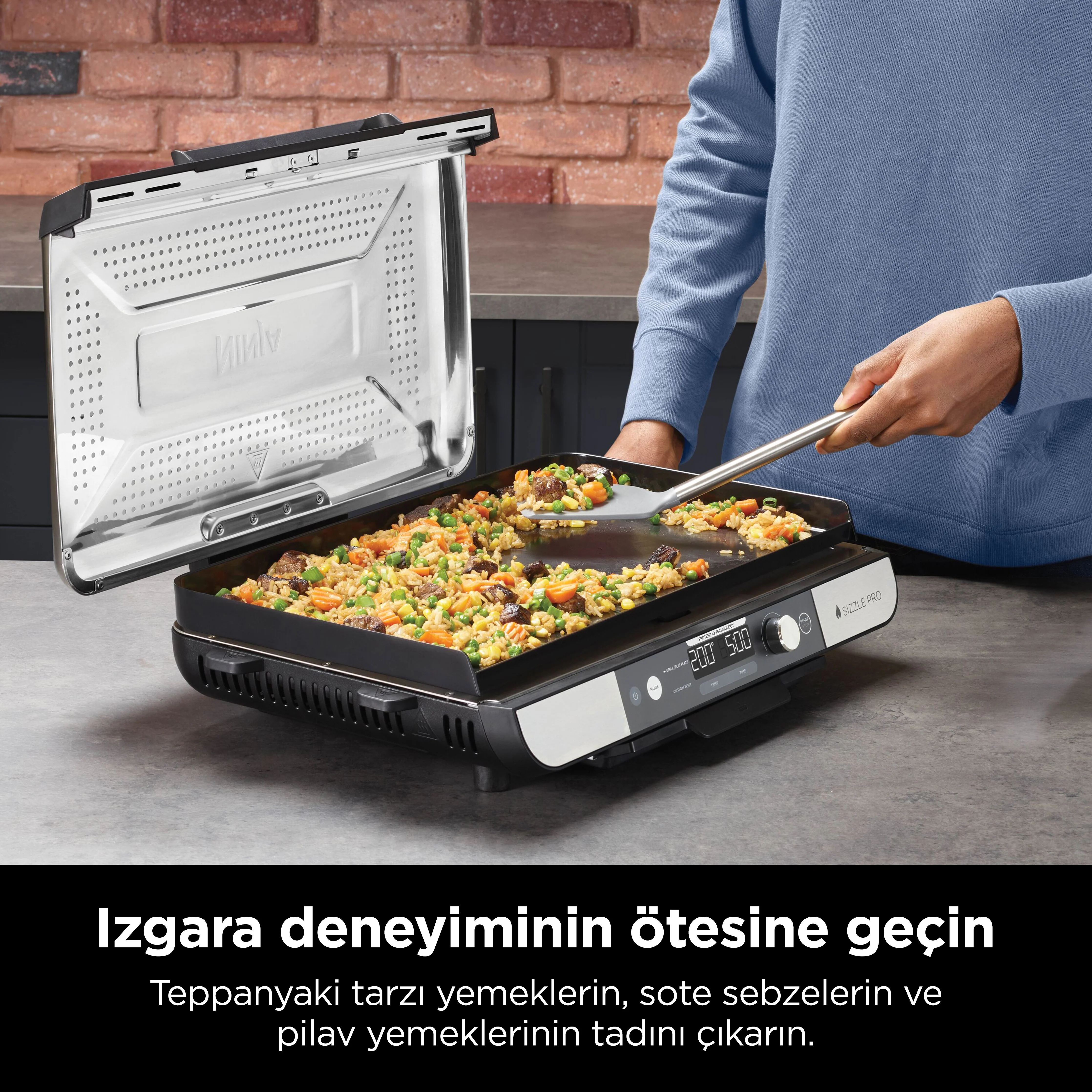 Ninja Sizzle™ Pro XL Indoor Grill, Izgara Makinesi - Image 5