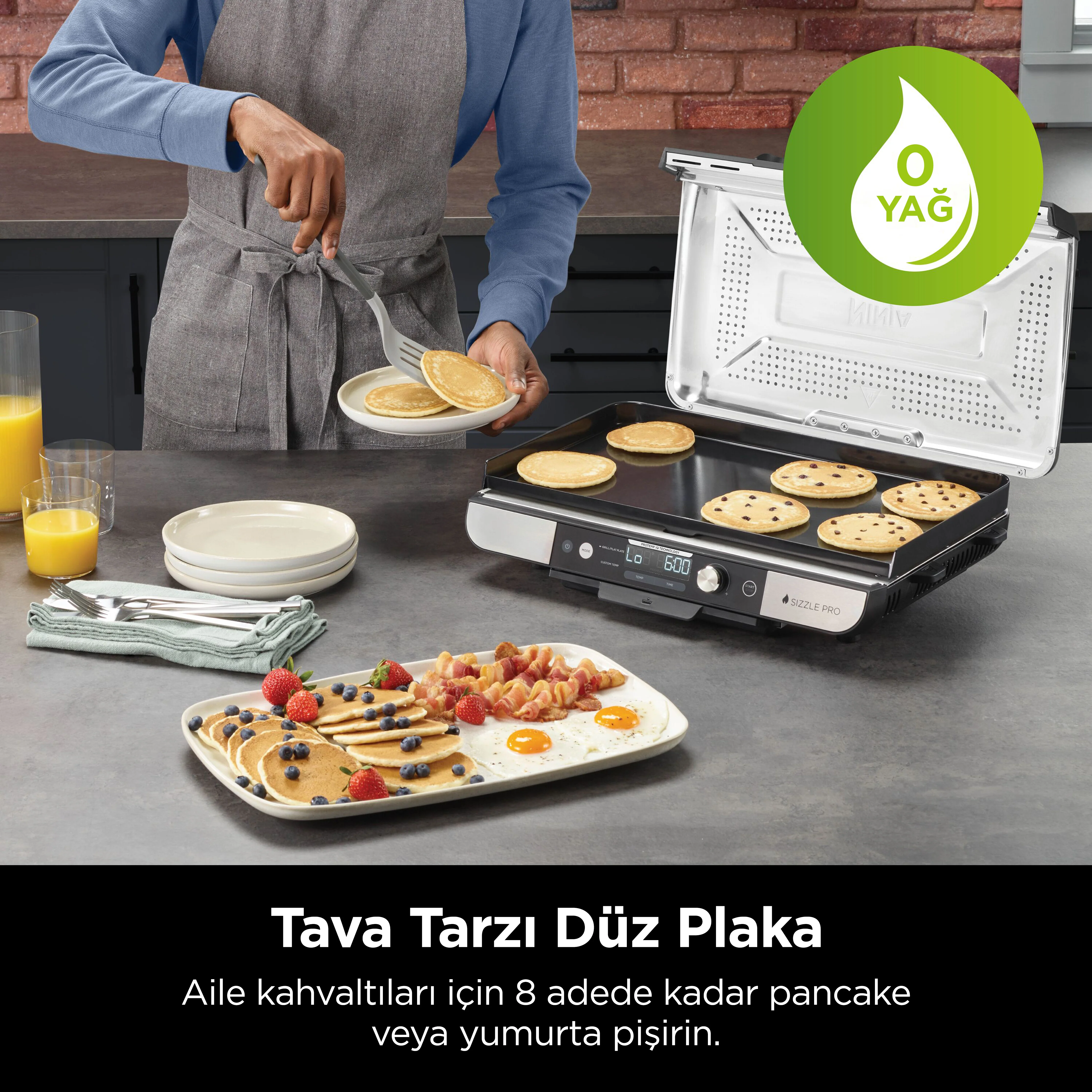 Ninja Sizzle™ Pro XL Indoor Grill, Izgara Makinesi - Image 8