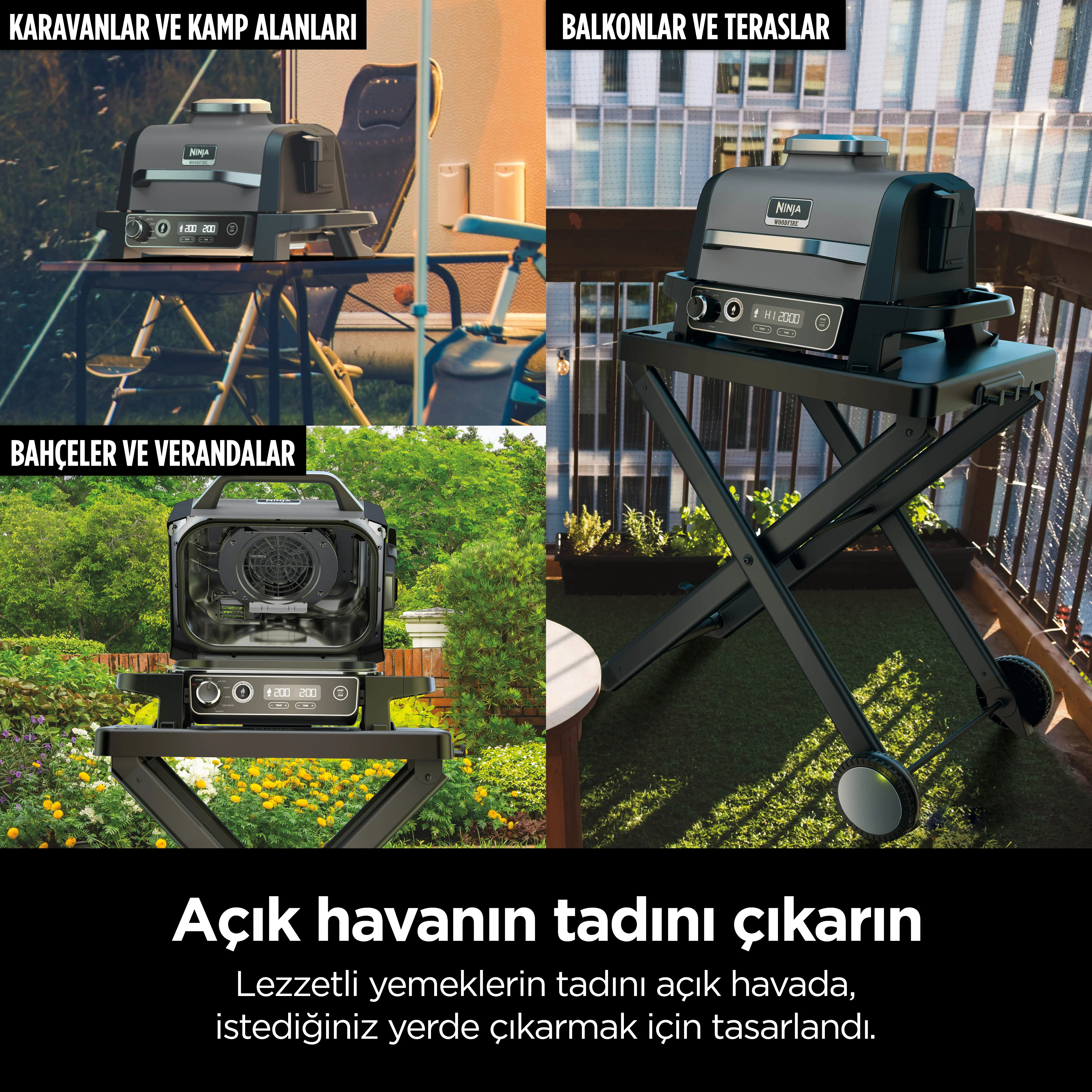 Ninja Woodfire Elektrikli Barbekü Grill & Smoker - Image 9