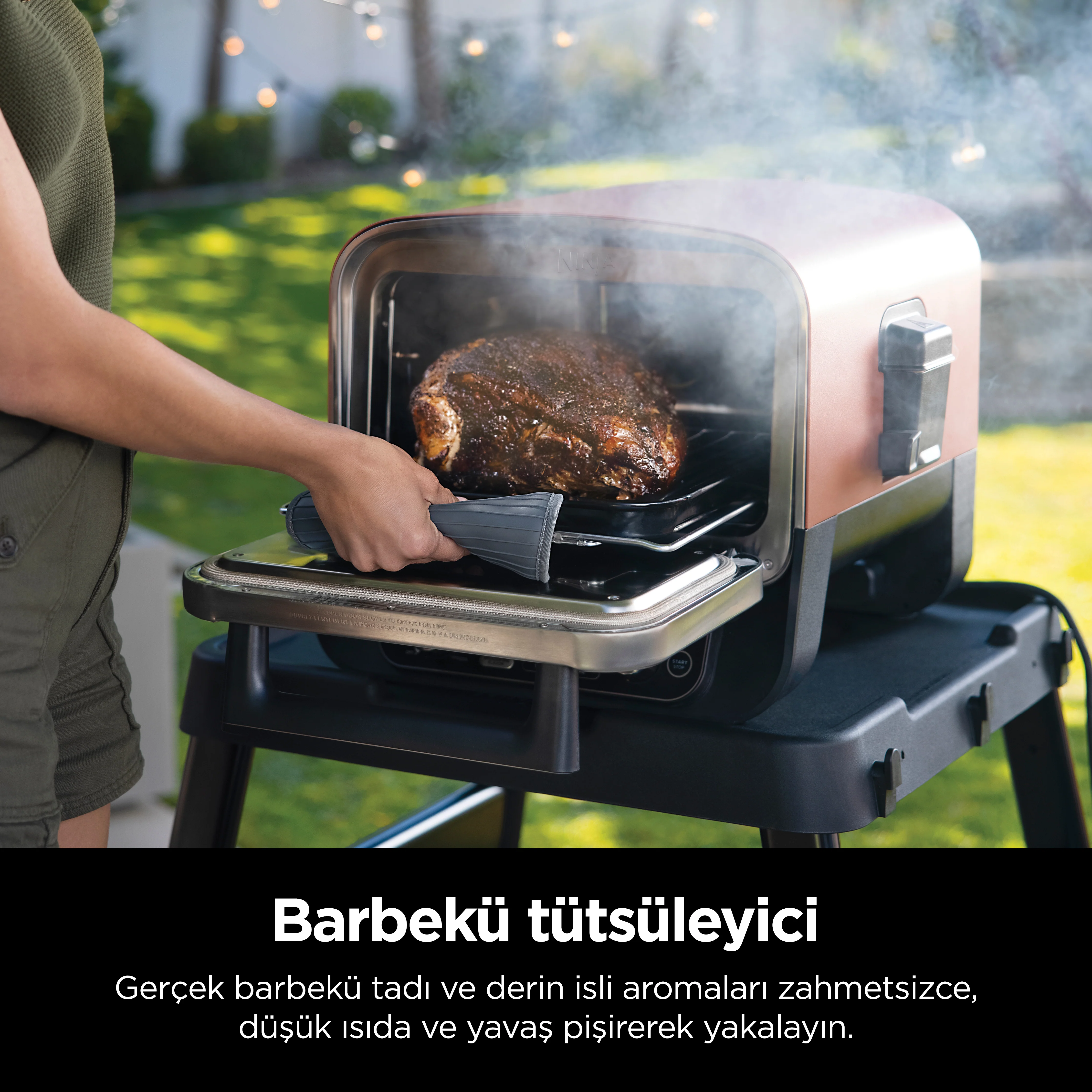 Ninja Woodfire Elektrikli Outdoor Fırın, Artisan Pizza Maker ve BBQ Smoker - Image 10