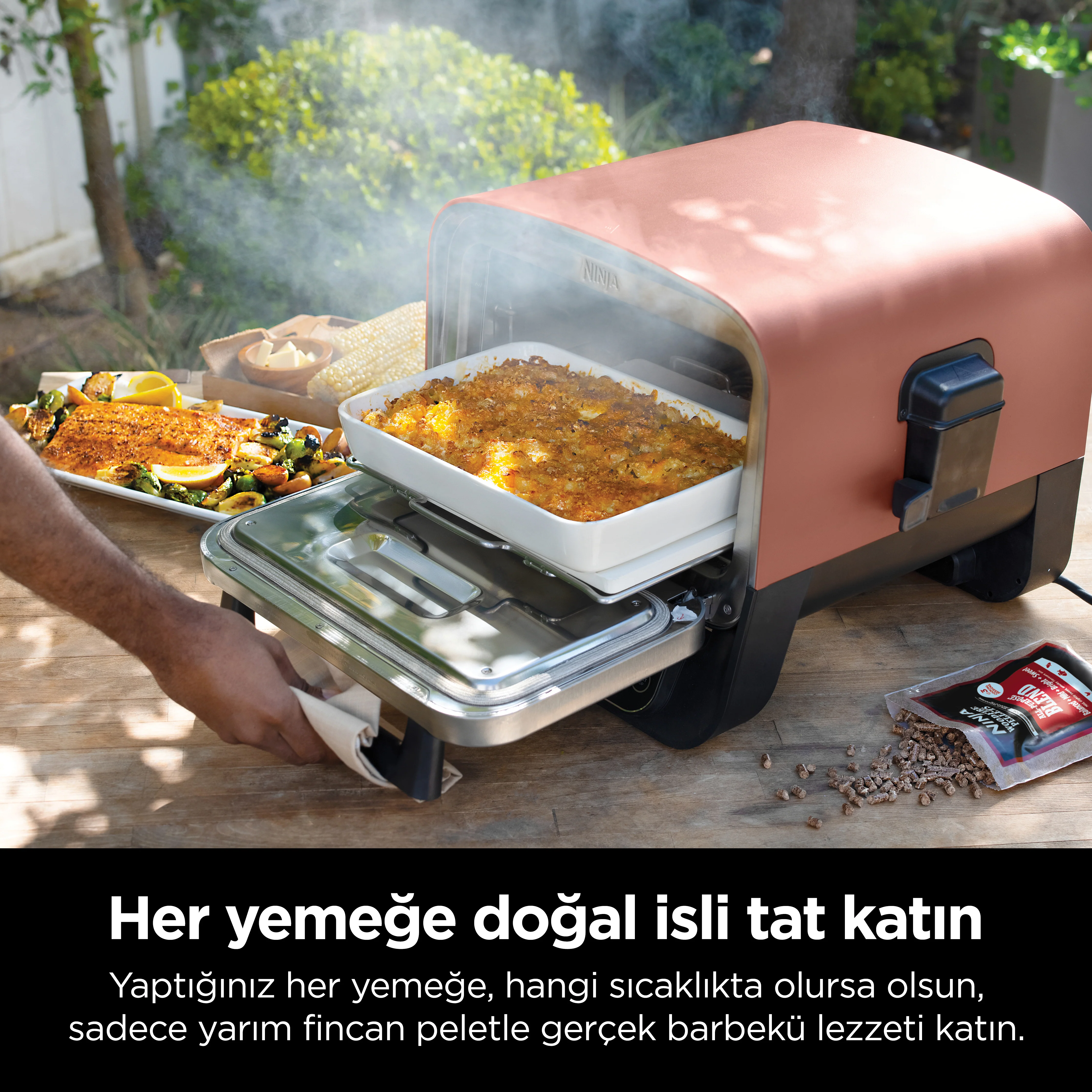 Ninja Woodfire Elektrikli Outdoor Fırın, Artisan Pizza Maker ve BBQ Smoker - Image 6