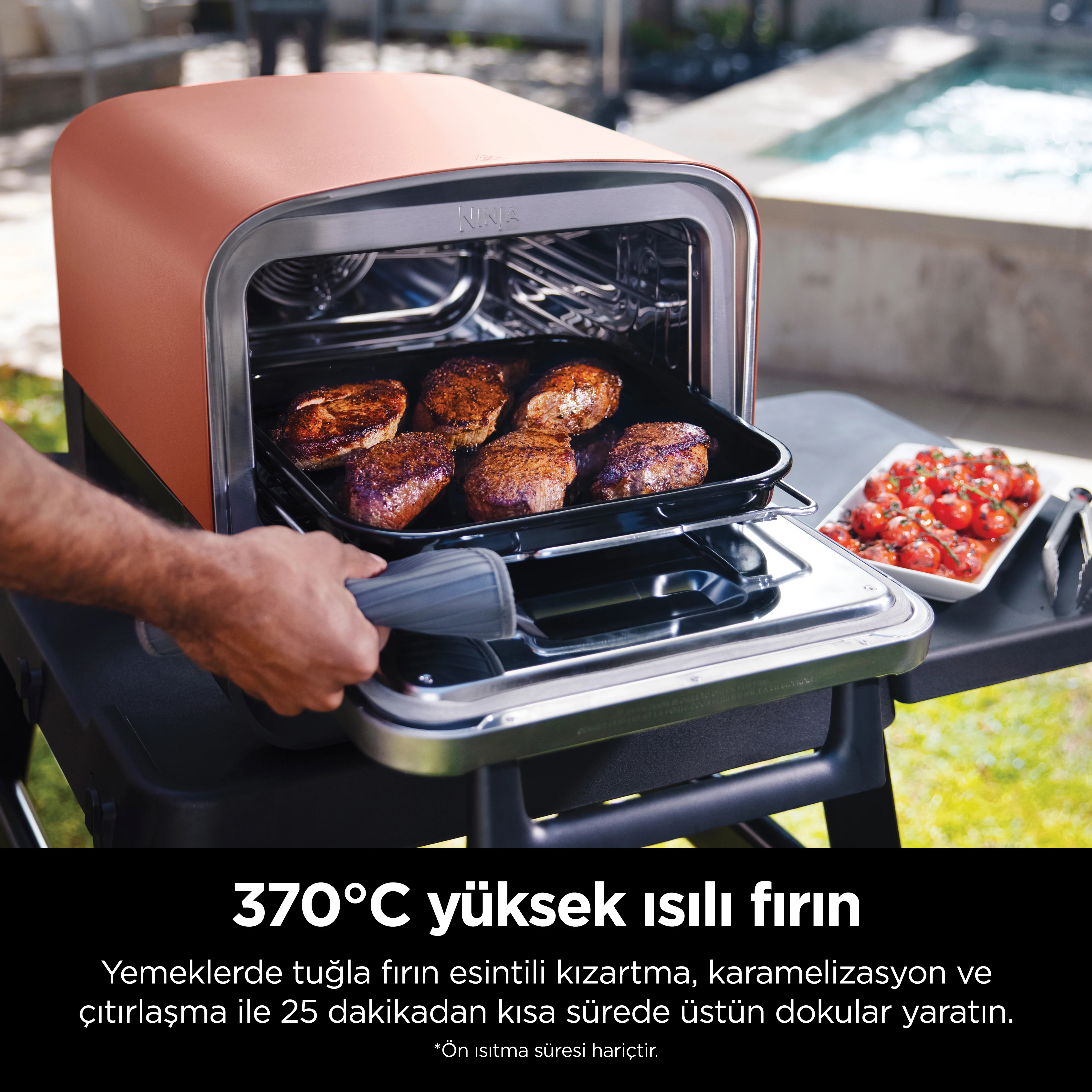 Ninja Woodfire Elektrikli Outdoor Fırın, Artisan Pizza Maker ve BBQ Smoker - Image 7