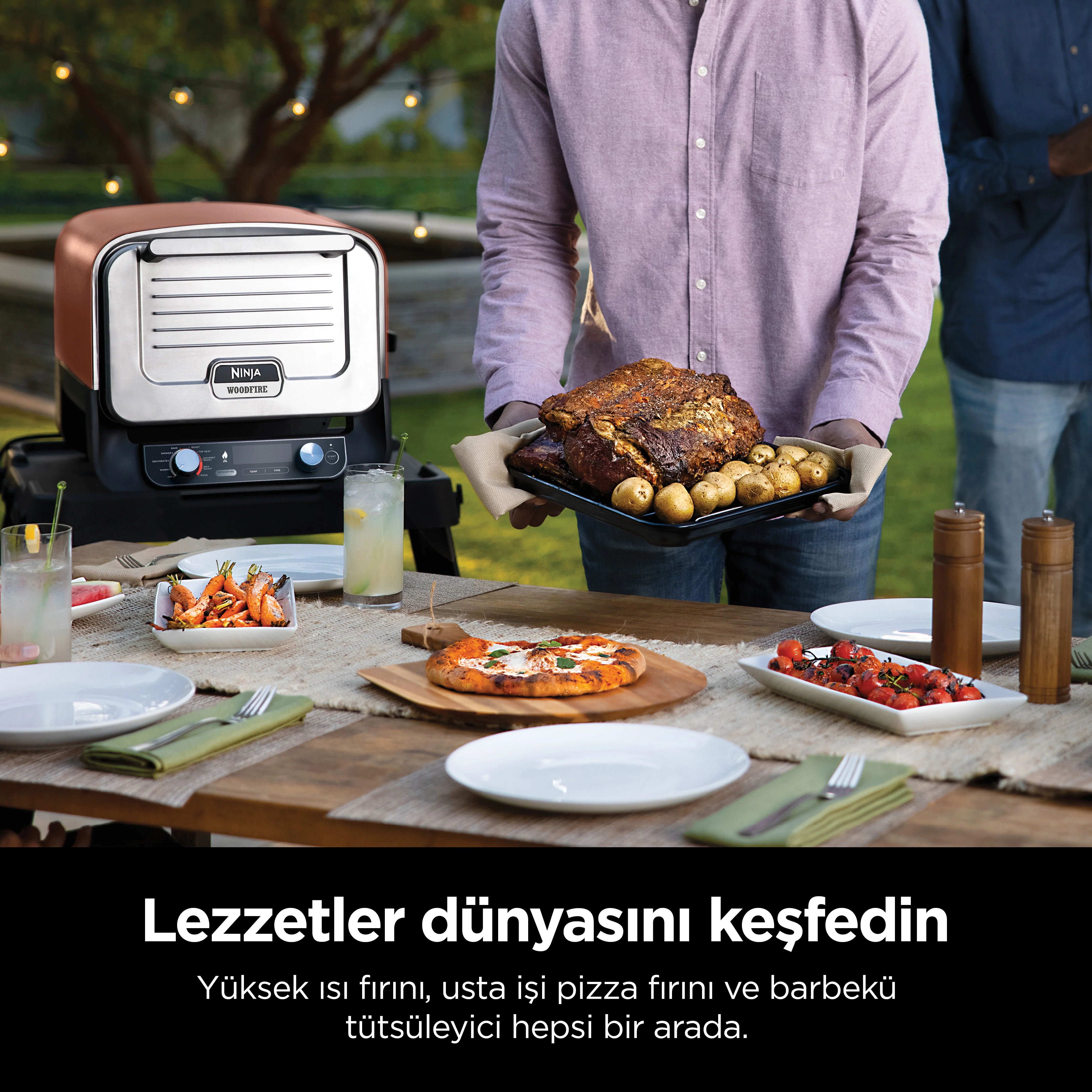 Ninja Woodfire Elektrikli Outdoor Fırın, Artisan Pizza Maker ve BBQ Smoker - Image 8