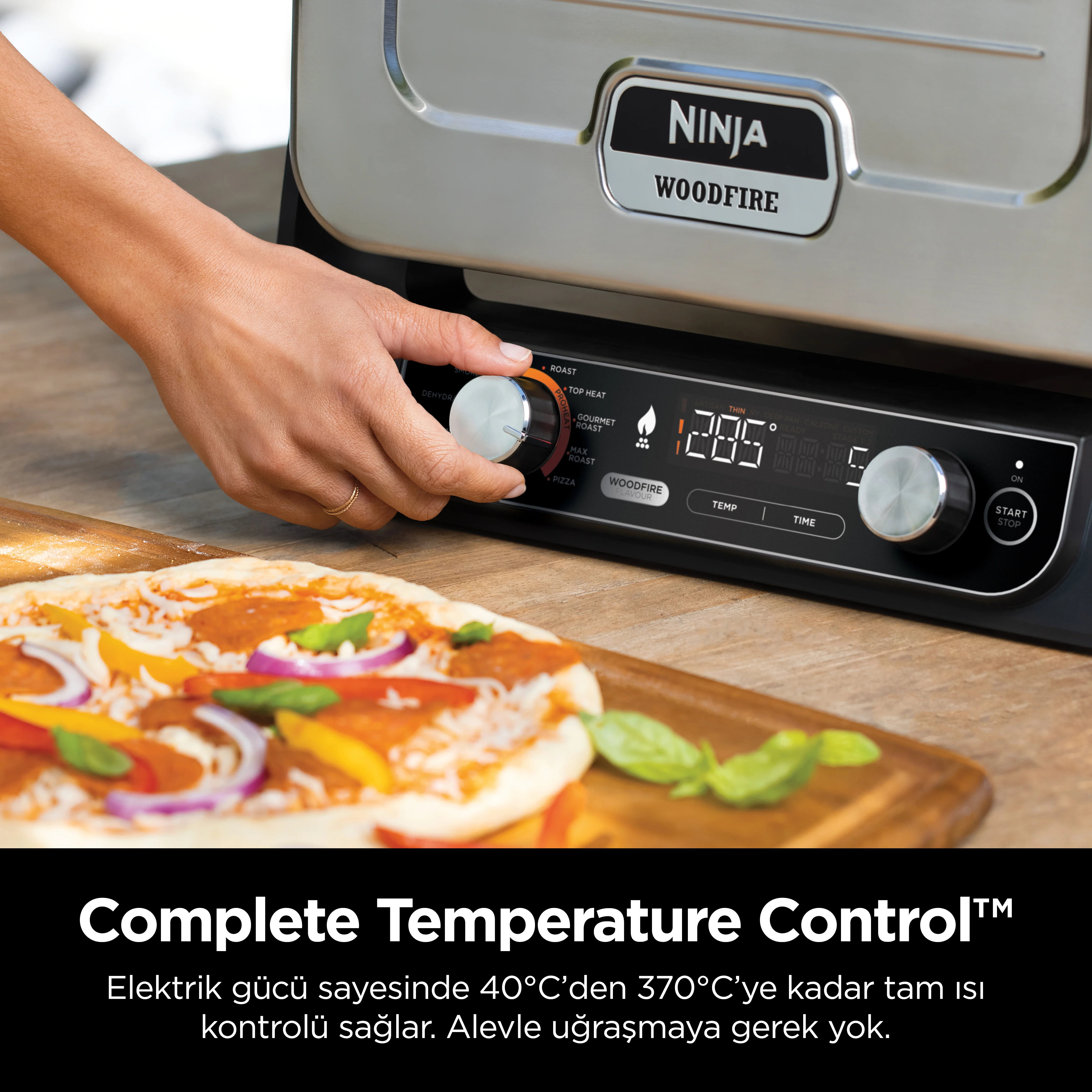 Ninja Woodfire Elektrikli Outdoor Fırın, Artisan Pizza Maker ve BBQ Smoker - Image 9