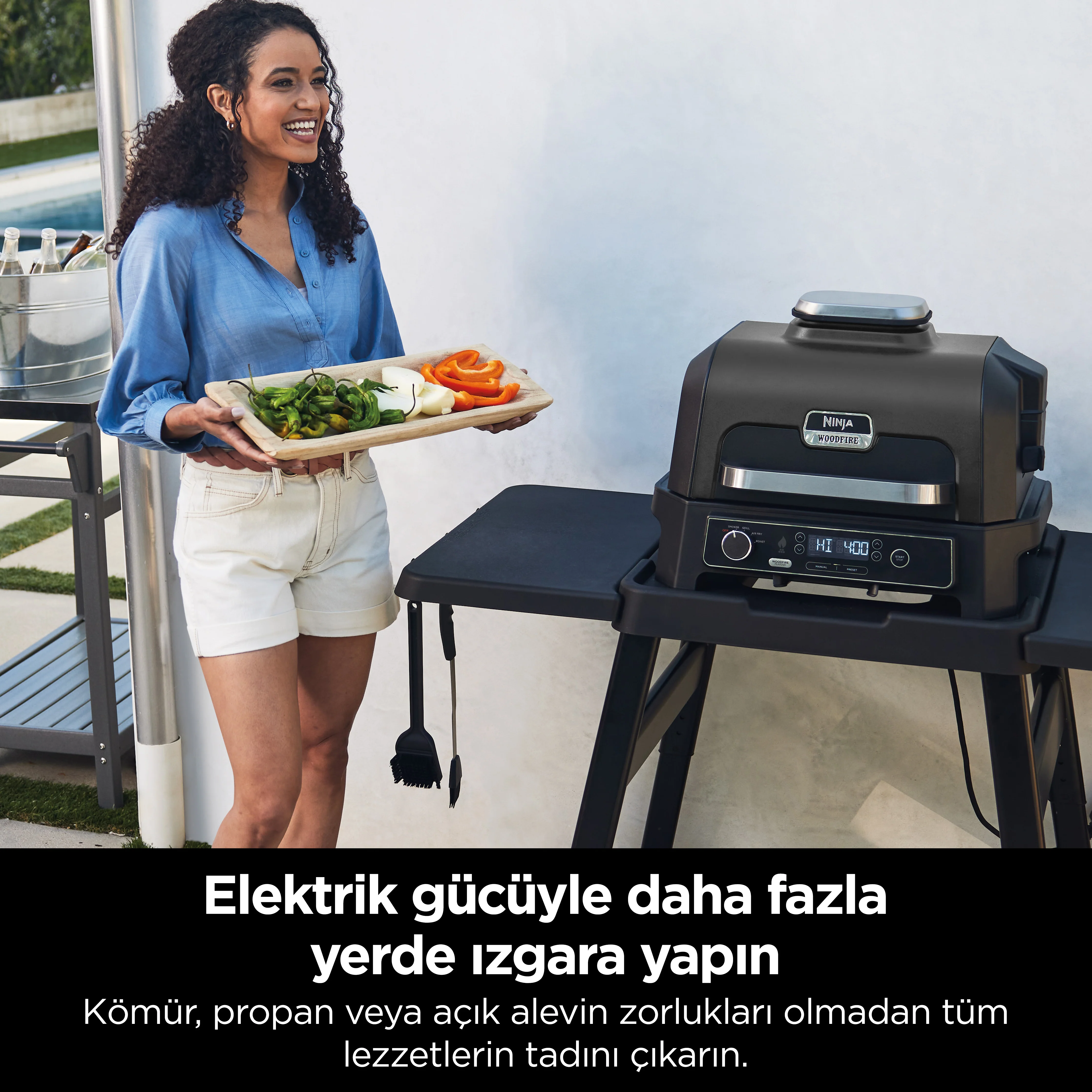 Ninja Woodfire Pro XL Electric BBQ Grill & Smoker - Image 9