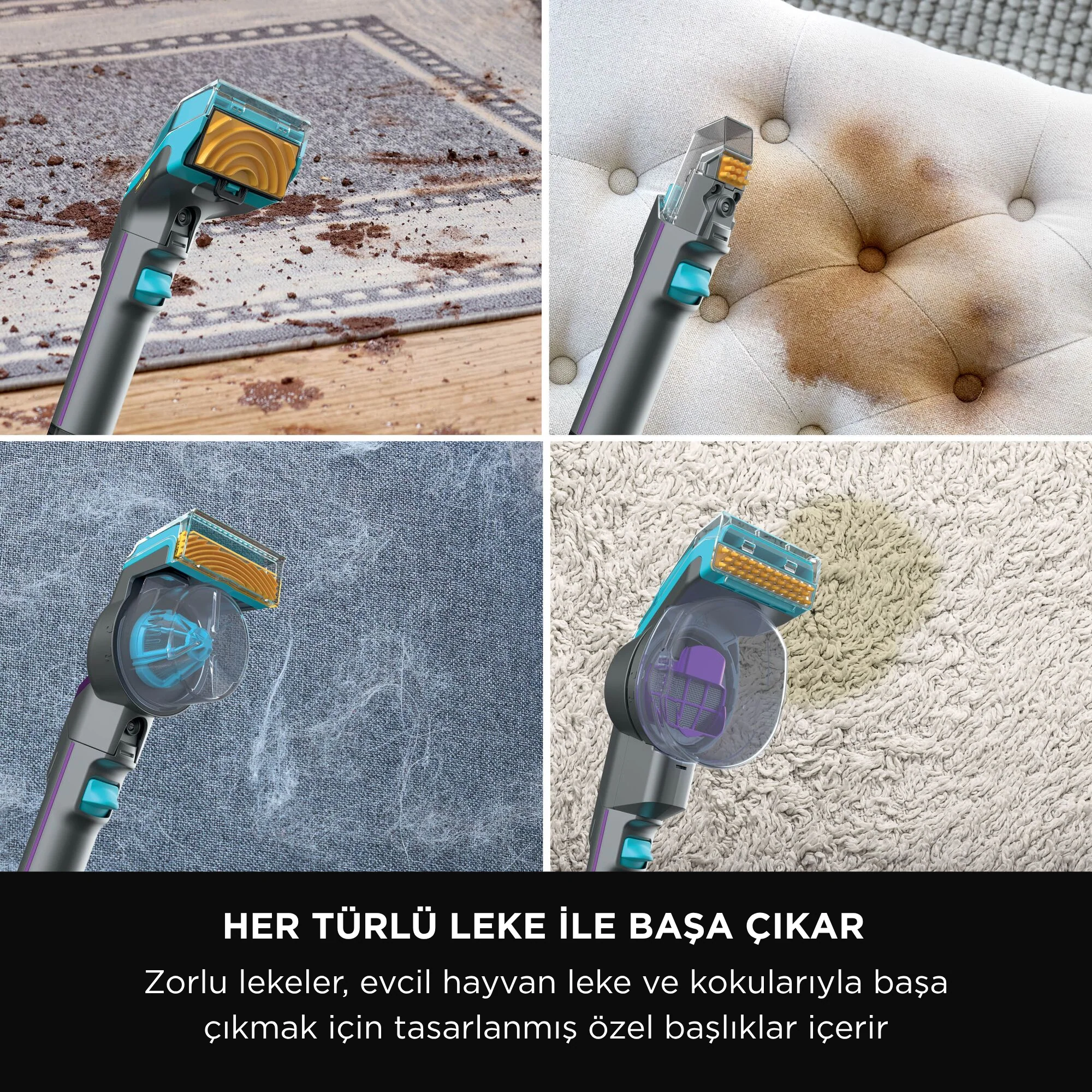 Shark StainStriker HairPro - Pet Başlıklı, Koltuk Yıkama ve Leke Çıkarma Makinesi - Image 4
