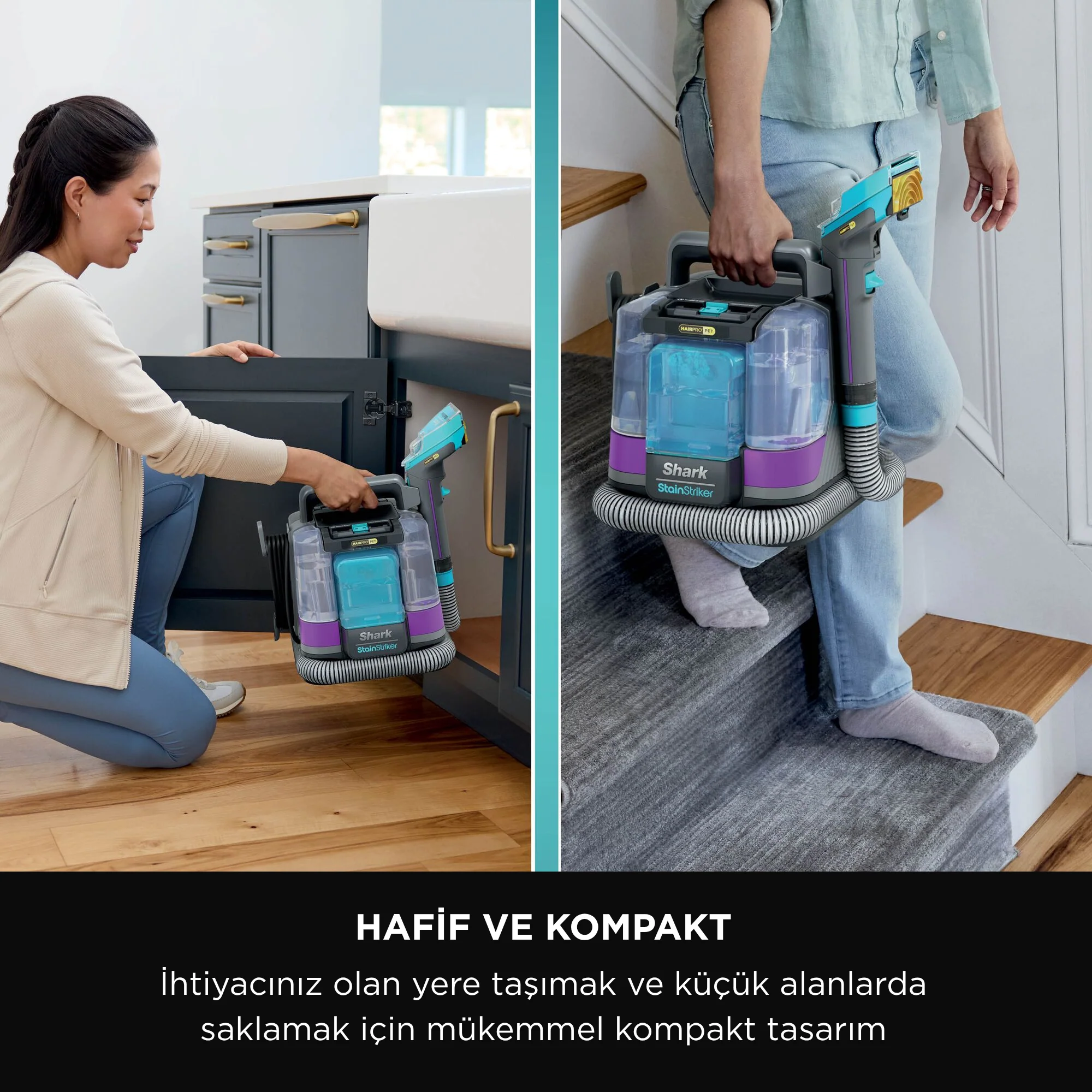 Shark StainStriker HairPro - Pet Başlıklı, Koltuk Yıkama ve Leke Çıkarma Makinesi - Image 6