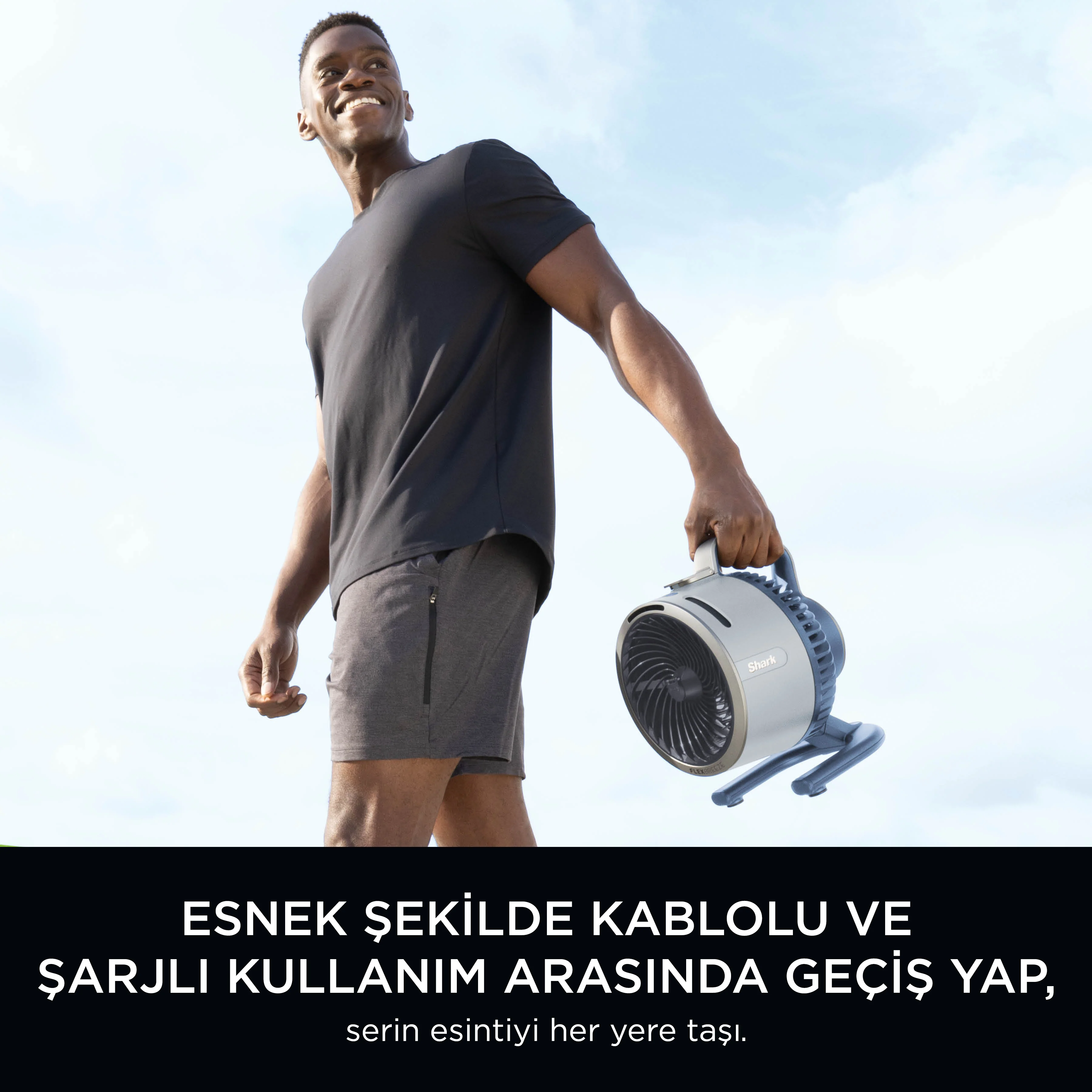 Shark Flexbreeze HydroGo Serinletici Buharlı Fan - Buz Mavisi - Image 3