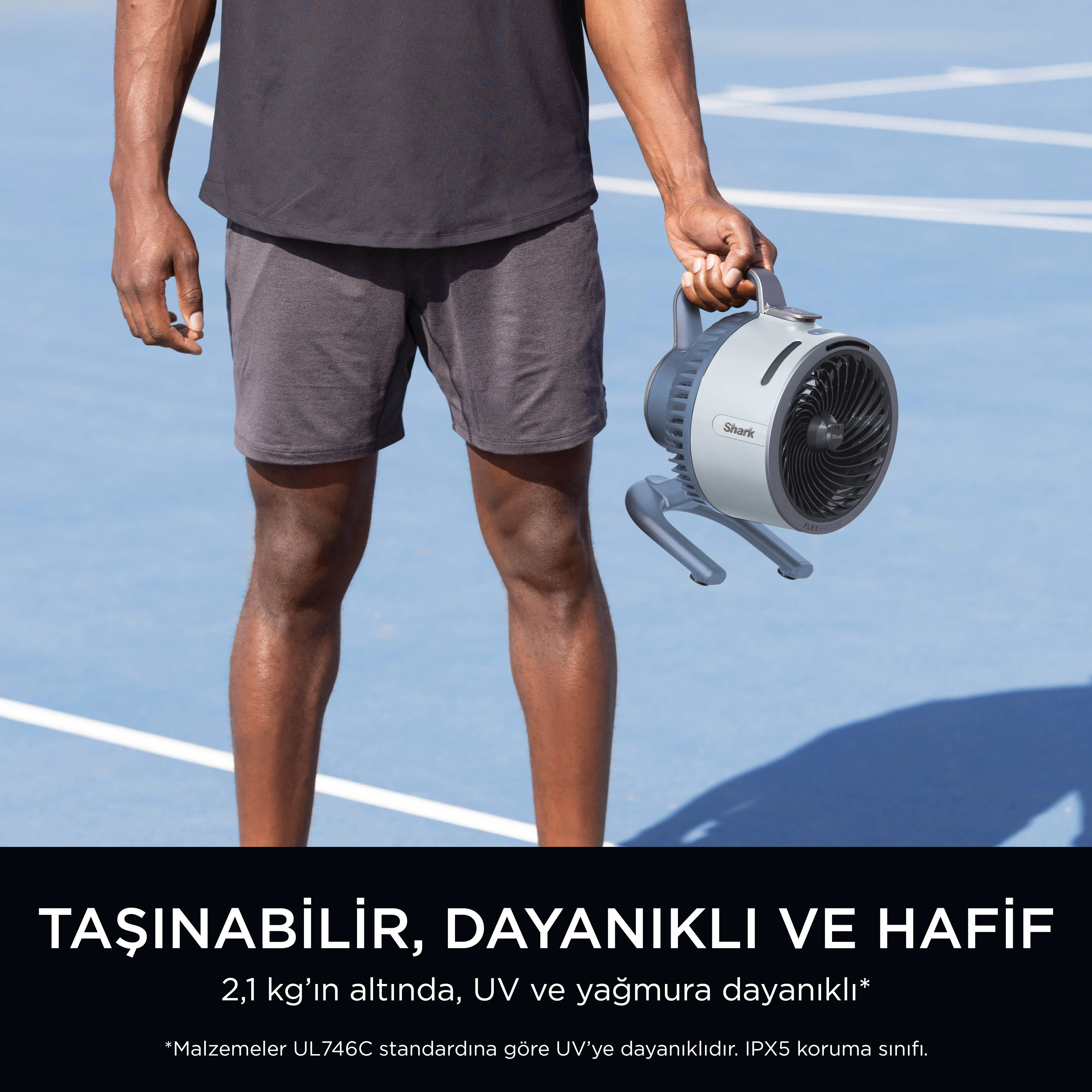 Shark Flexbreeze HydroGo Serinletici Buharlı Fan - Buz Mavisi - Image 8