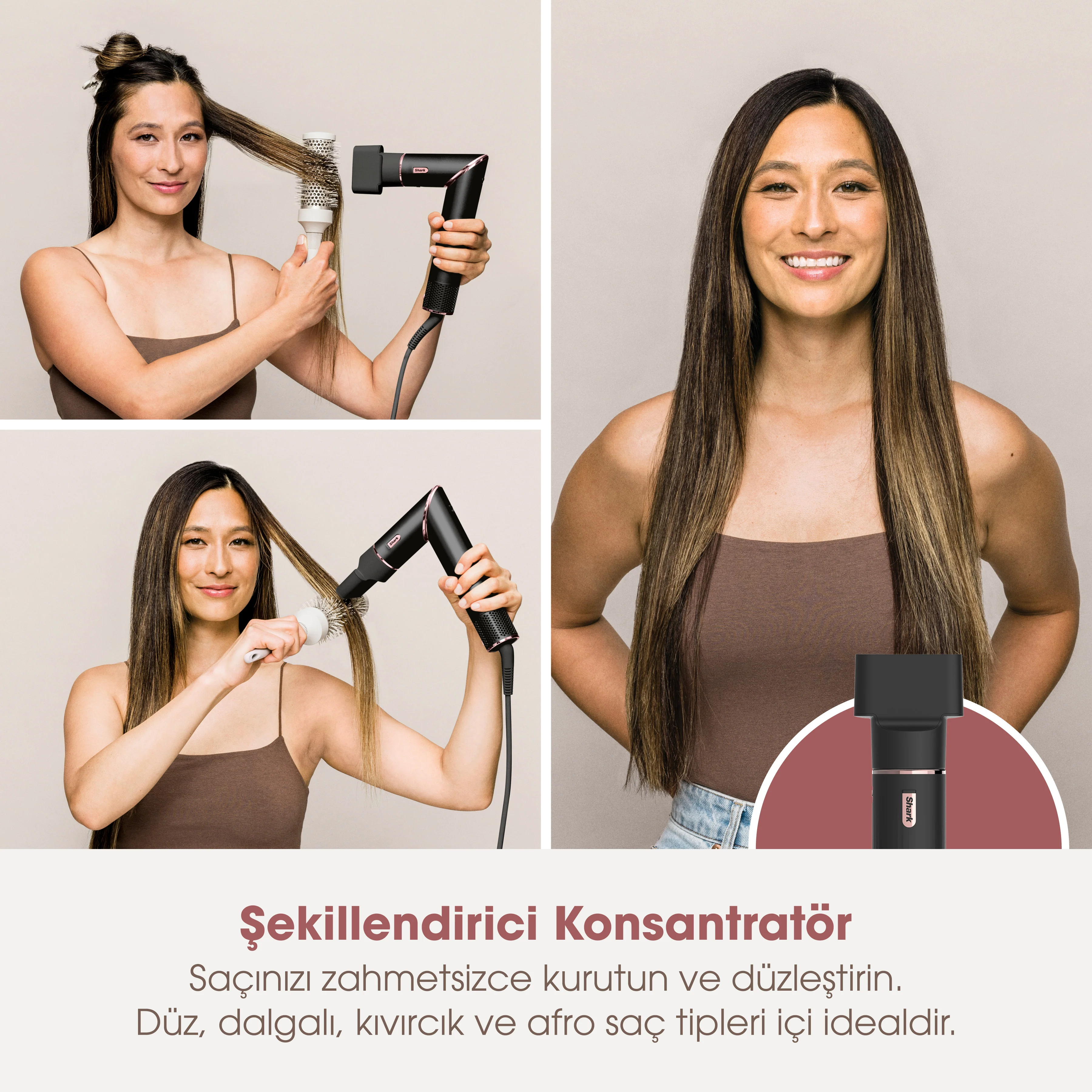 Shark FlexStyle 3-in-1 Saç Kurutma & Şekillendirme Sistemi -Black/RoseGold - Image 5