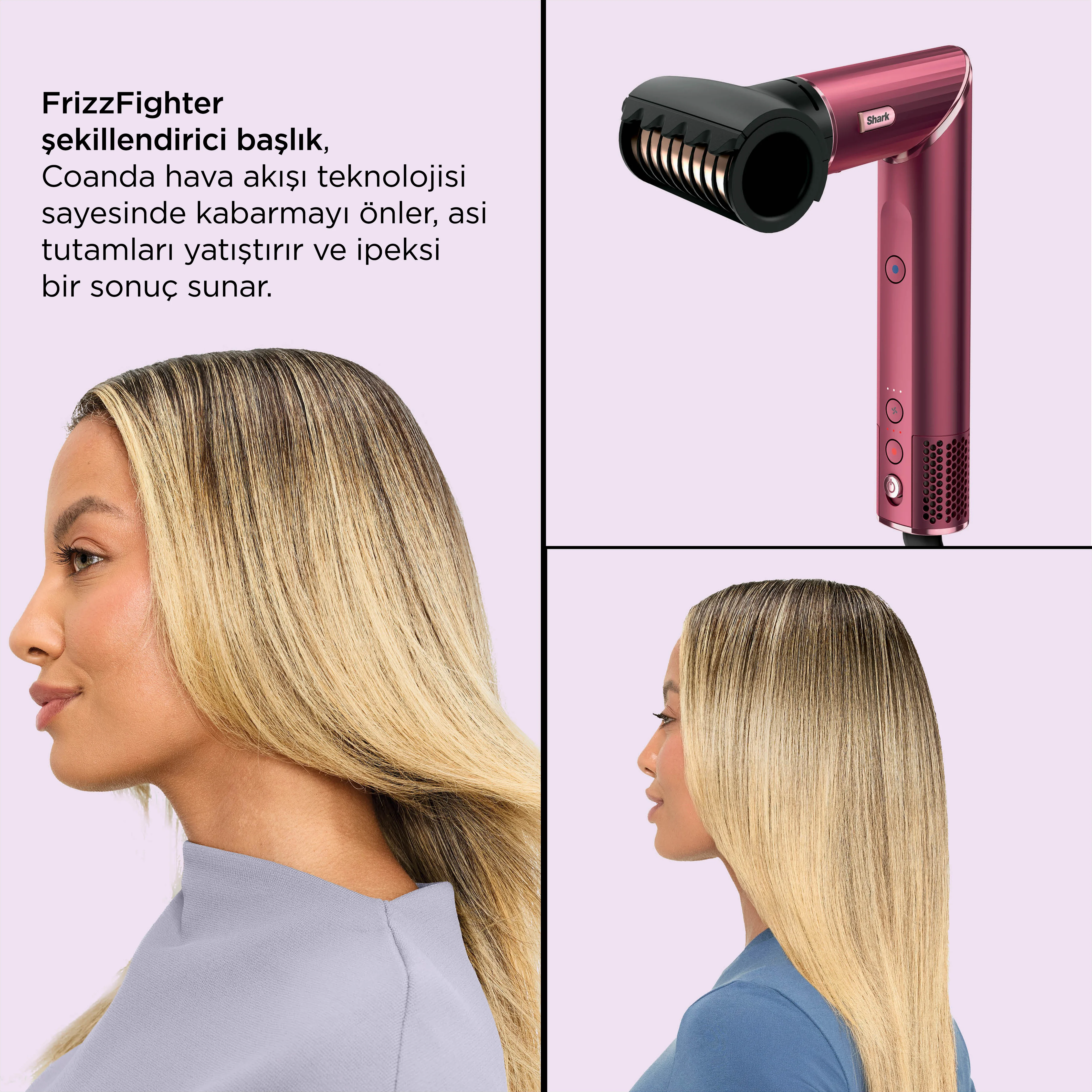 Shark FlexStyle 5-in-1 Saç Kurutma & Şekillendirme Sistemi - Cherry - Image 6