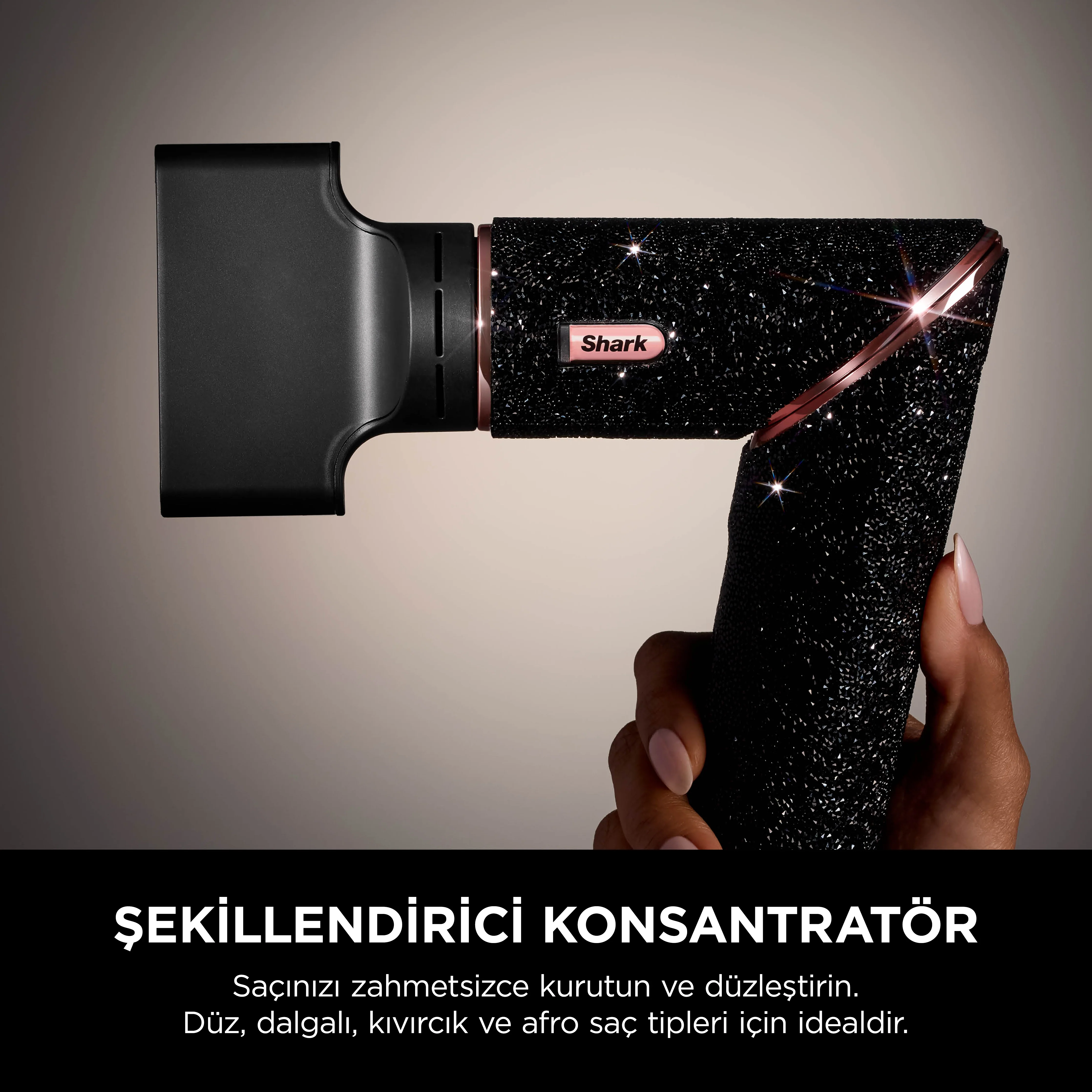 Shark FlexStyle Sparkle 5-in-1 Saç Kurutma & Şekillendirme Sistemi - Black Diamond Limited Edition - Image 3