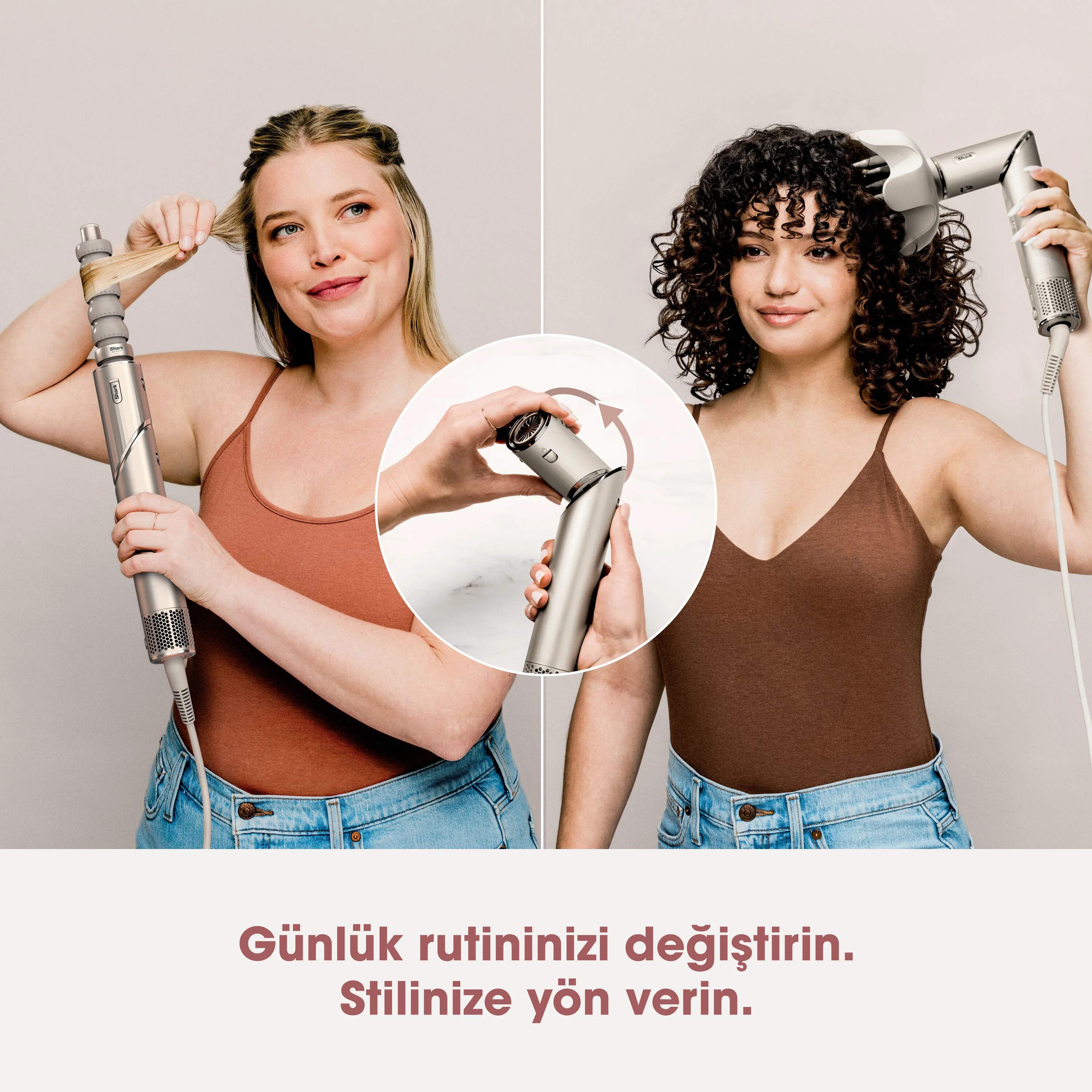 Shark FlexStyle 5-in-1 Saç Kurutma ve Şekillendirme Sistemi - Stone - Image 5