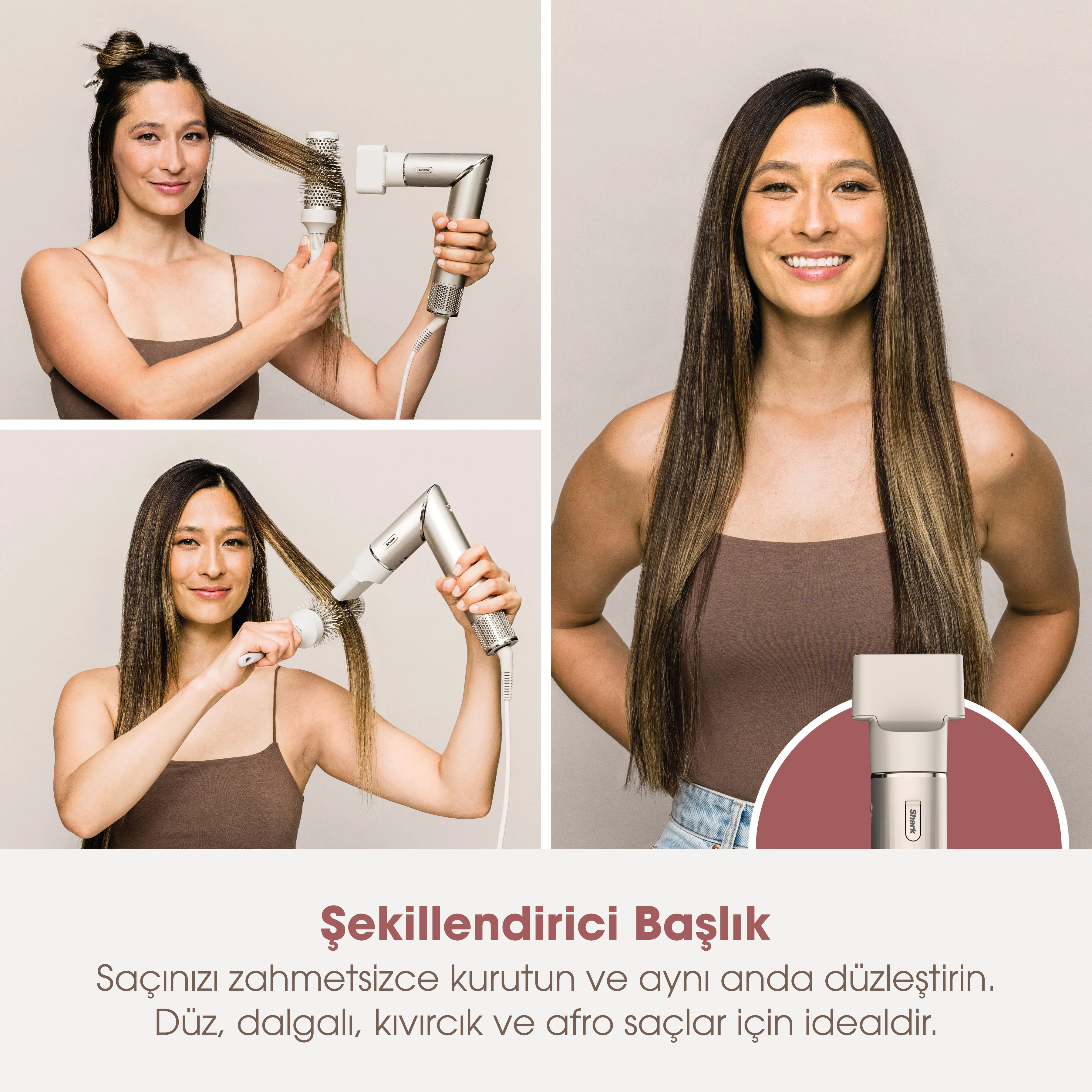Shark FlexStyle 5-in-1 Saç Kurutma ve Şekillendirme Sistemi - Stone - Image 9