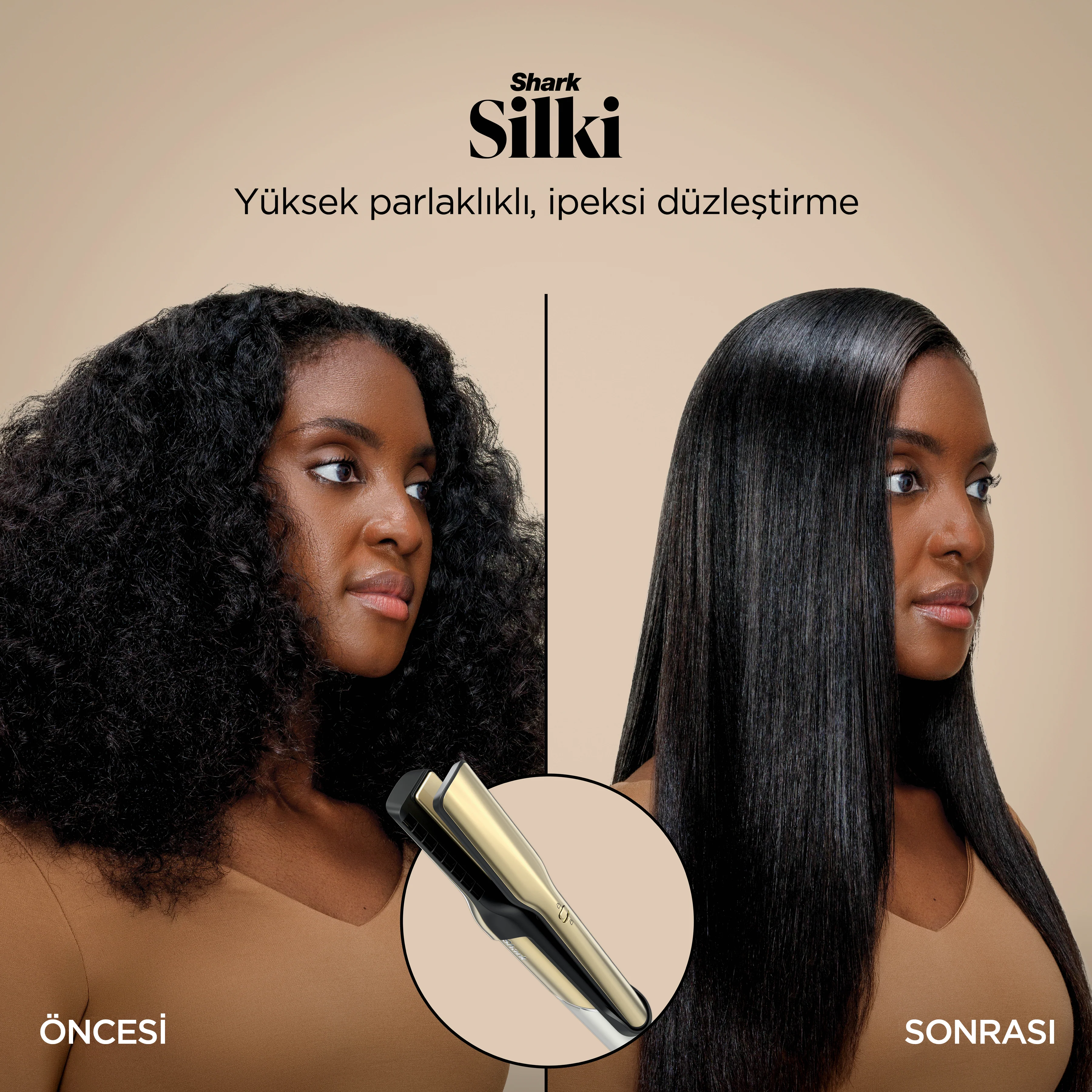 Shark Glam 5 Başlıklı Düz,Dalgalı ve Bukleli Çok Amaçlı Saç Şekillendirici - Gold - Image 5