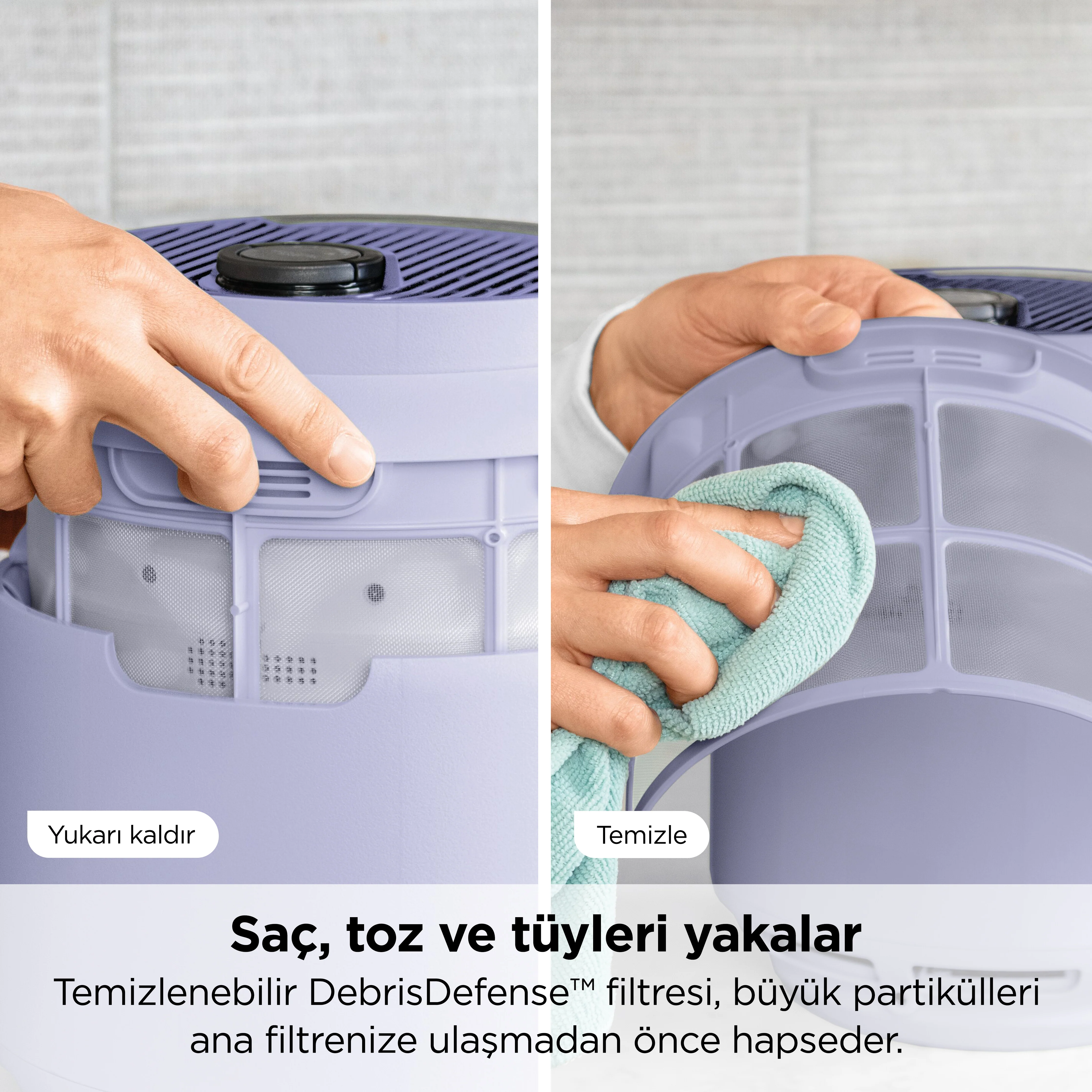 Shark NeverChange5 Compact Pro Hava Temizleyici - Lavanta - Image 7