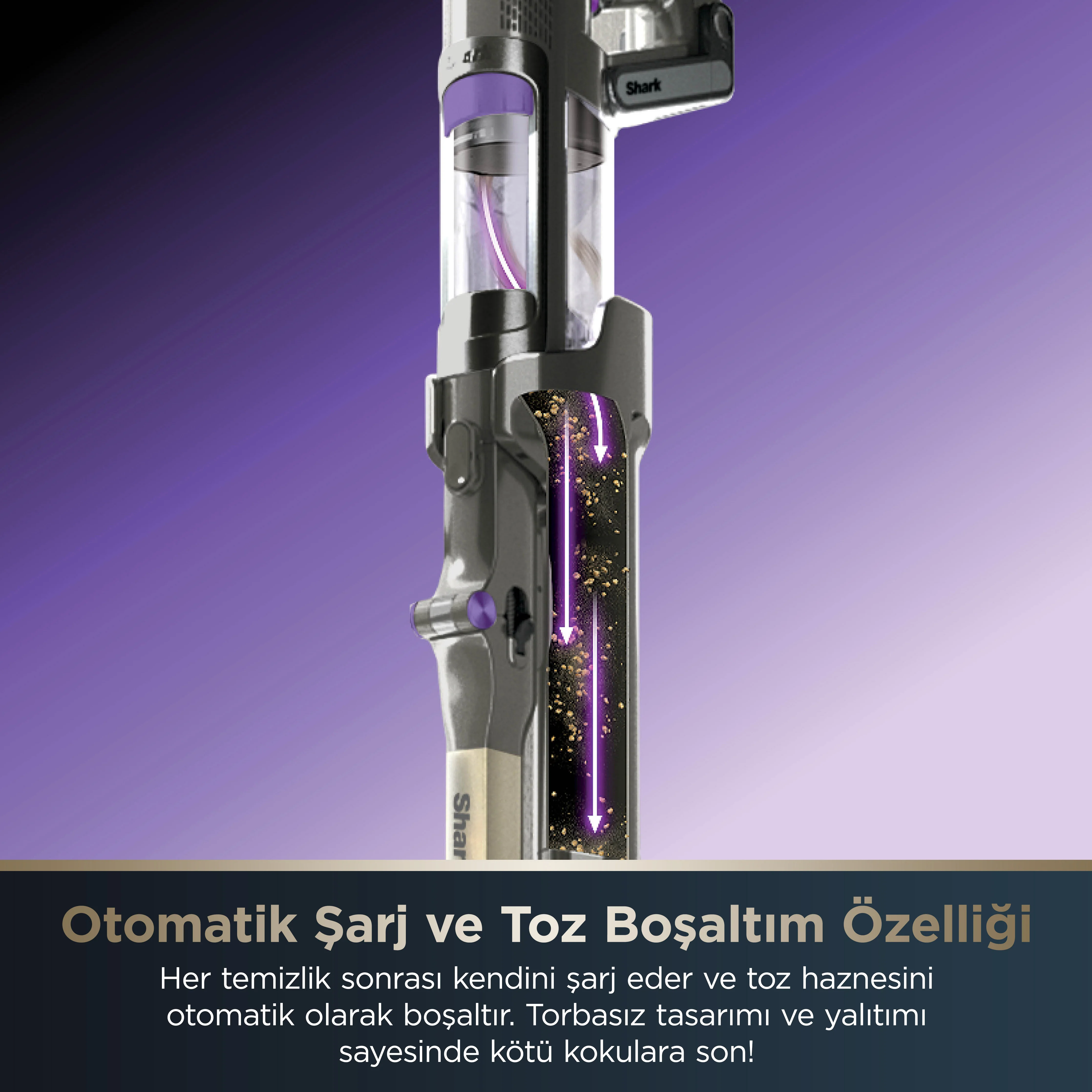 Shark PowerDetect Clean&Empty Auto-Empty Sistemli Pet Başlıklı Şarjlı Dikey Süpürge - Image 9