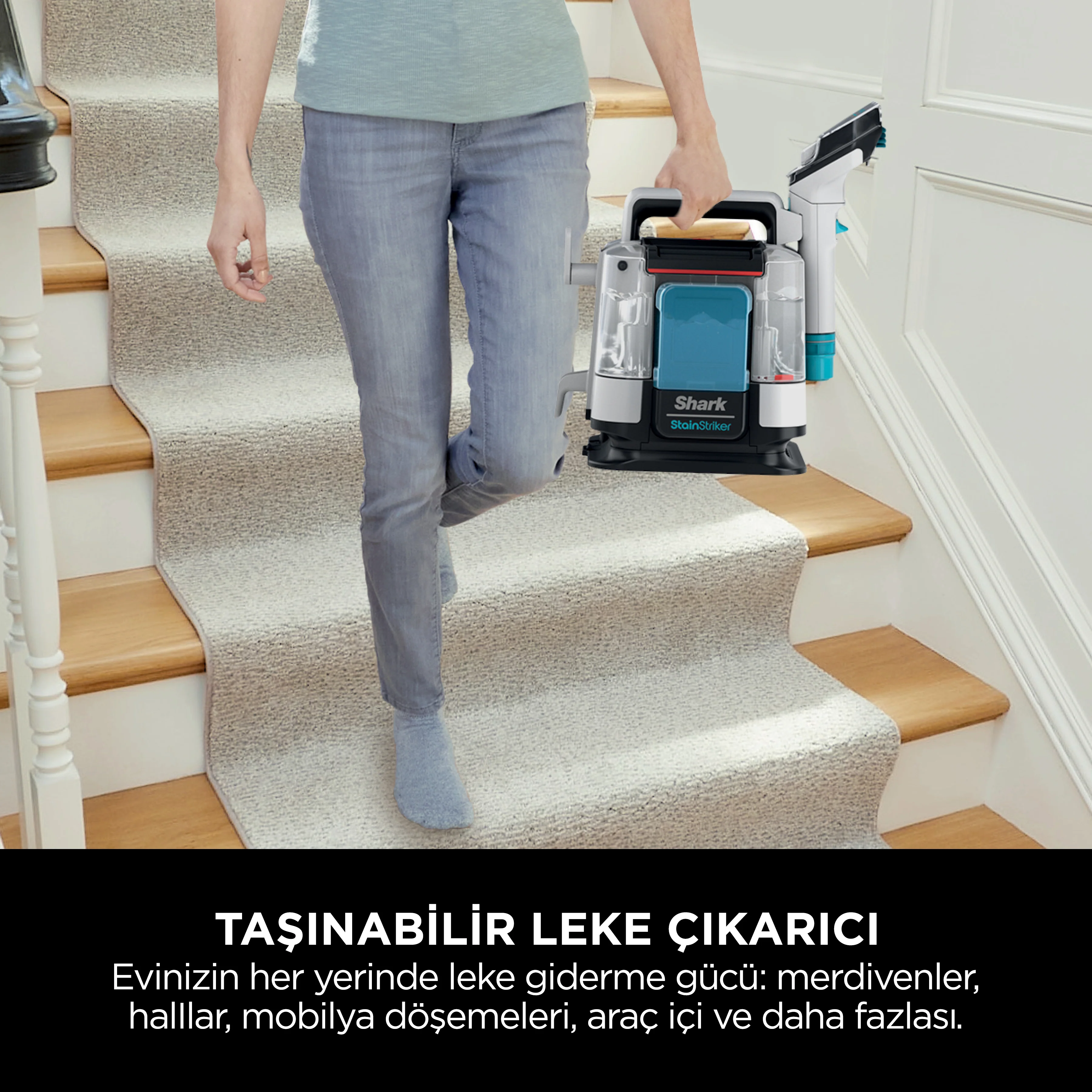 Shark StainStriker – Pet Başlıklı, Koltuk Yıkama ve Leke Çıkarma Makinesi - Image 5