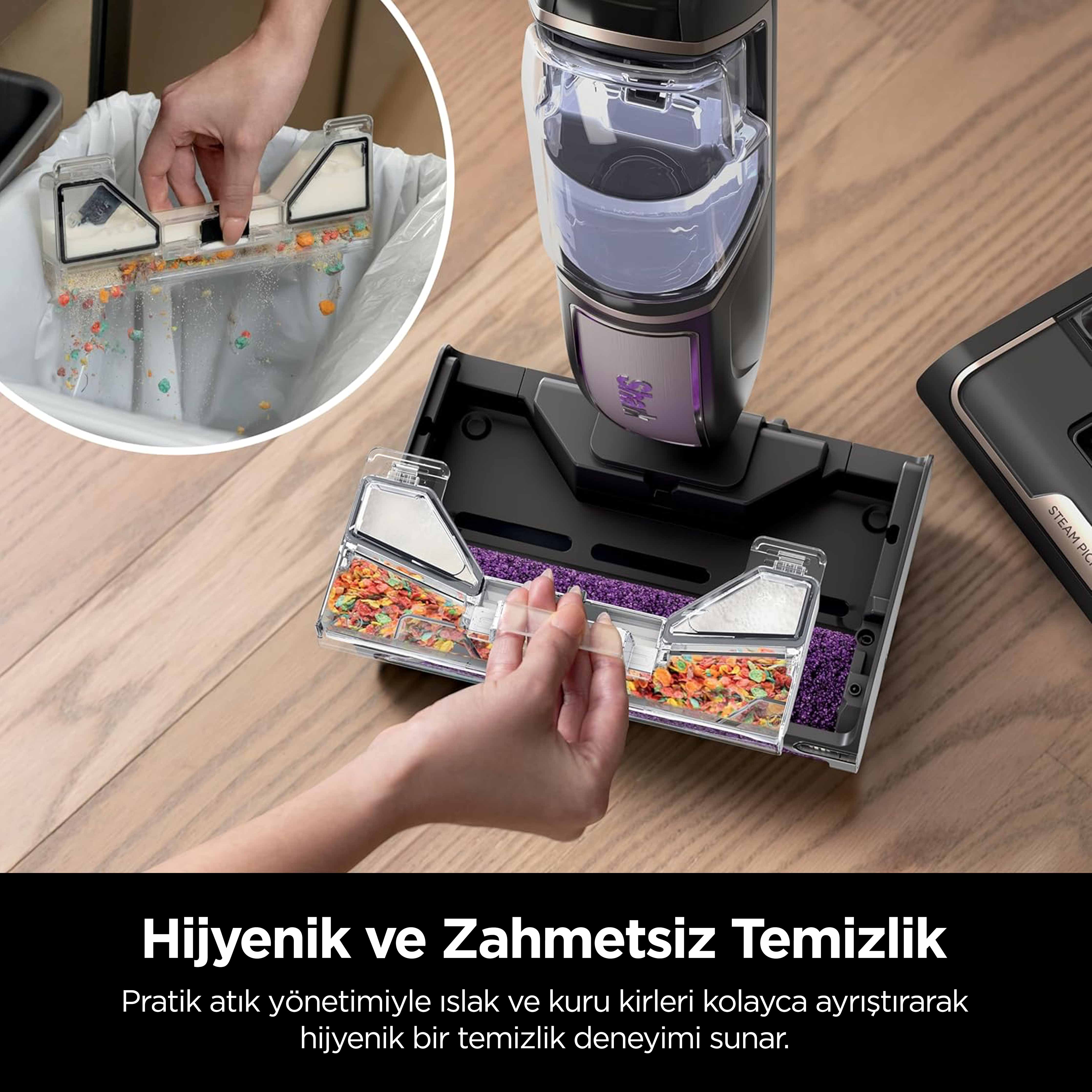 Shark SteamPickUp 3-in-1 Buharlı Sert Zemin Temizleyici - Image 4