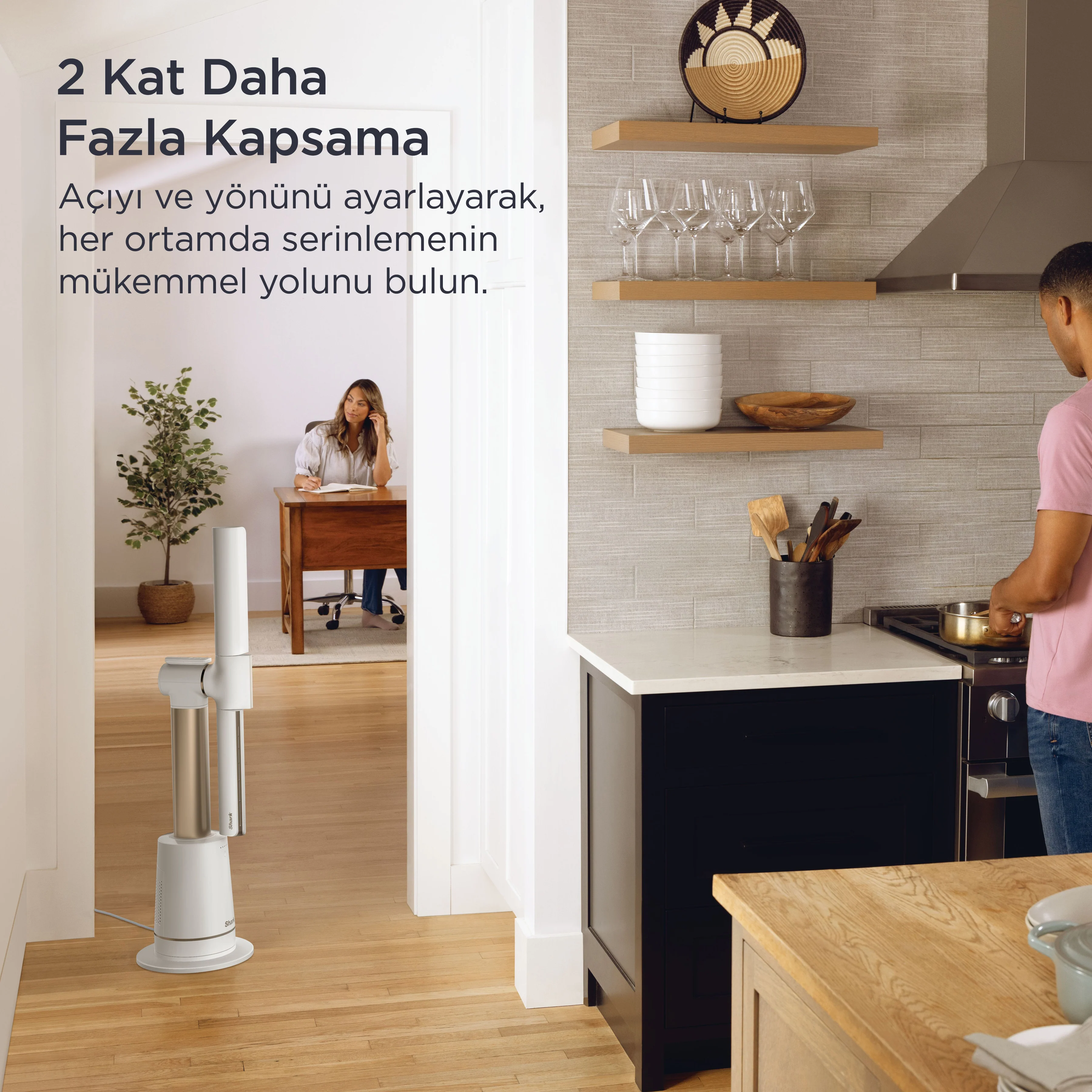 Shark TurboBlade Çok Yönlü Yüksek Hızlı Serinletici Fan– Beyaz - Image 12