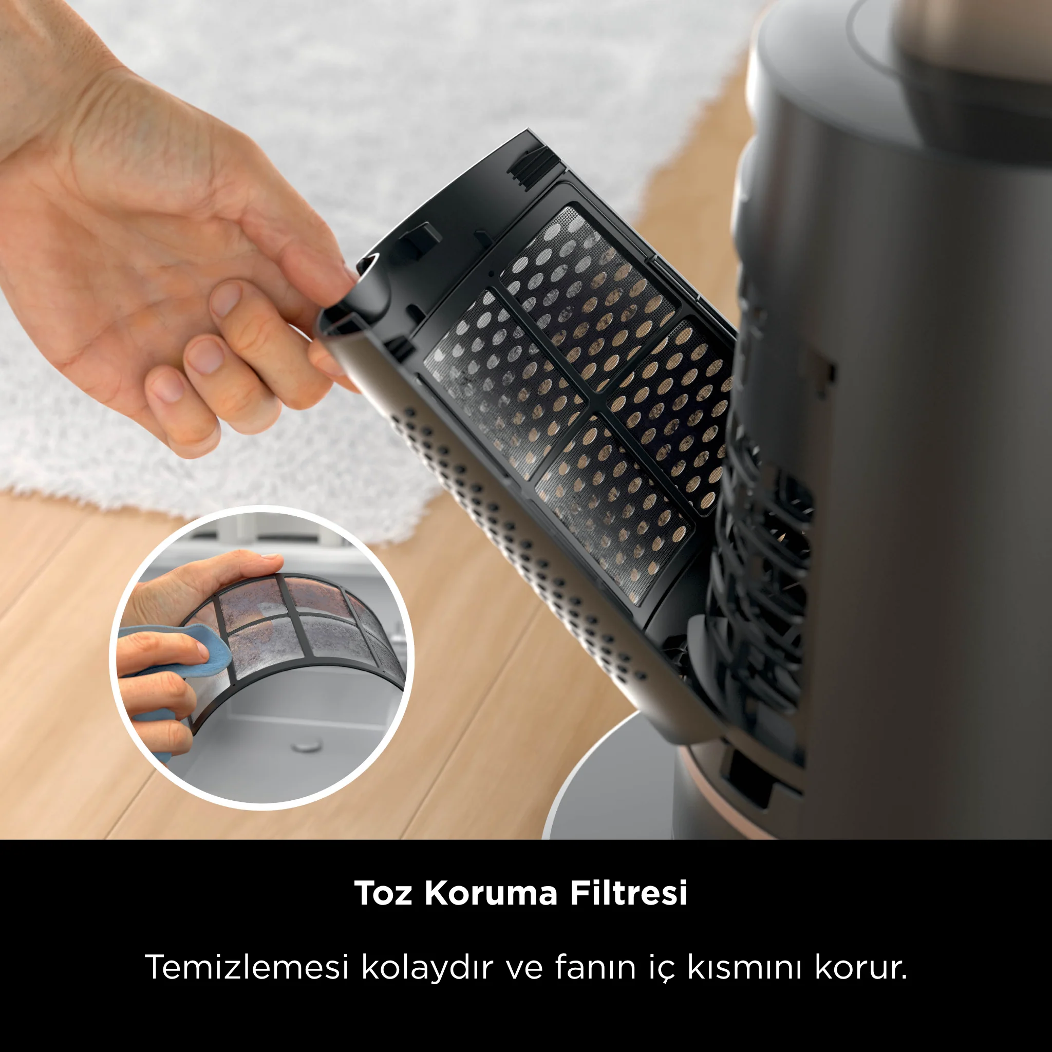 Shark TurboBlade Çok Yönlü Yüksek Hızlı Serinletici Fan– Gri - Image 6