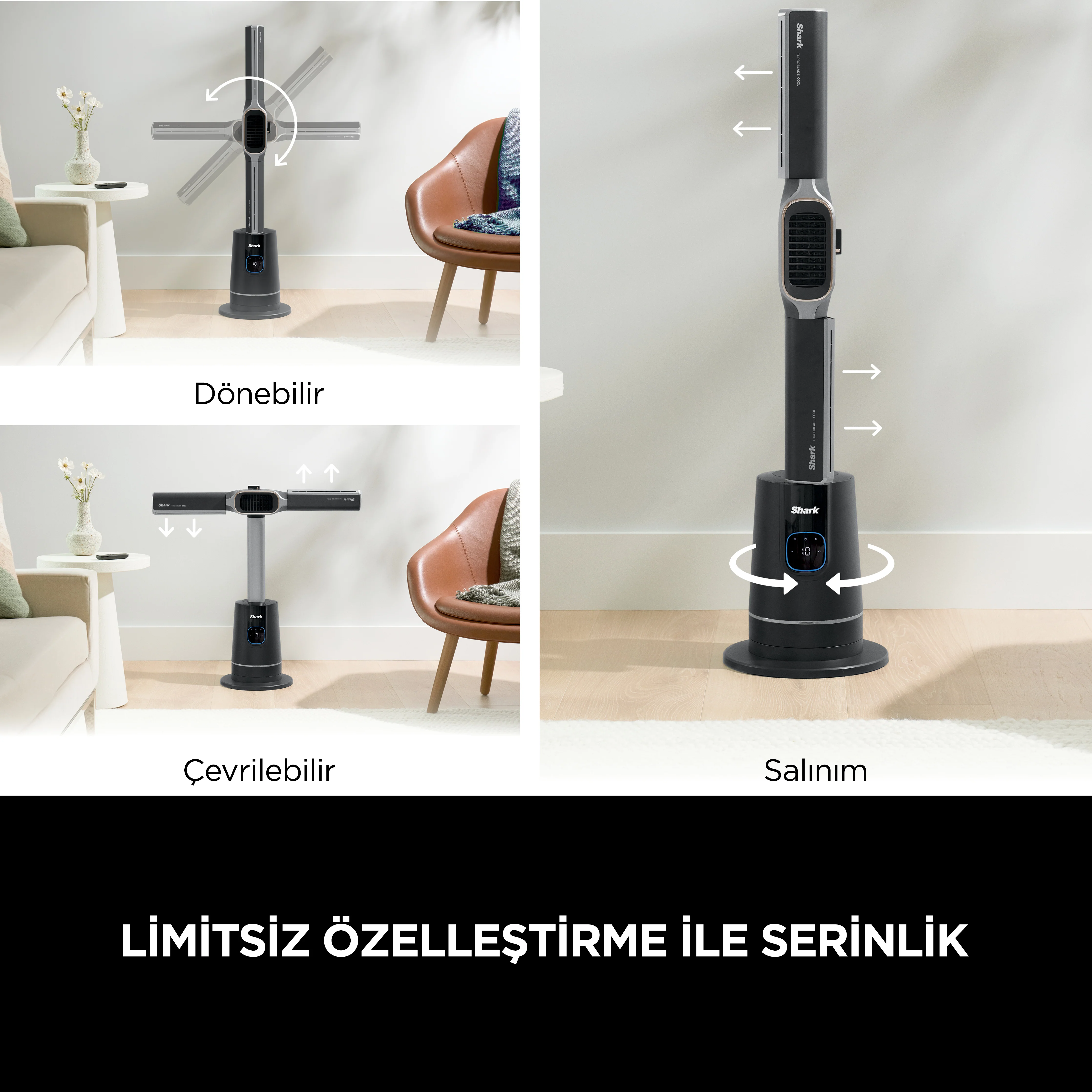 Shark TurboBlade Cool + Heat (Çift Fonksiyonlu Vantilatör ve Isıtıcı) - Image 4