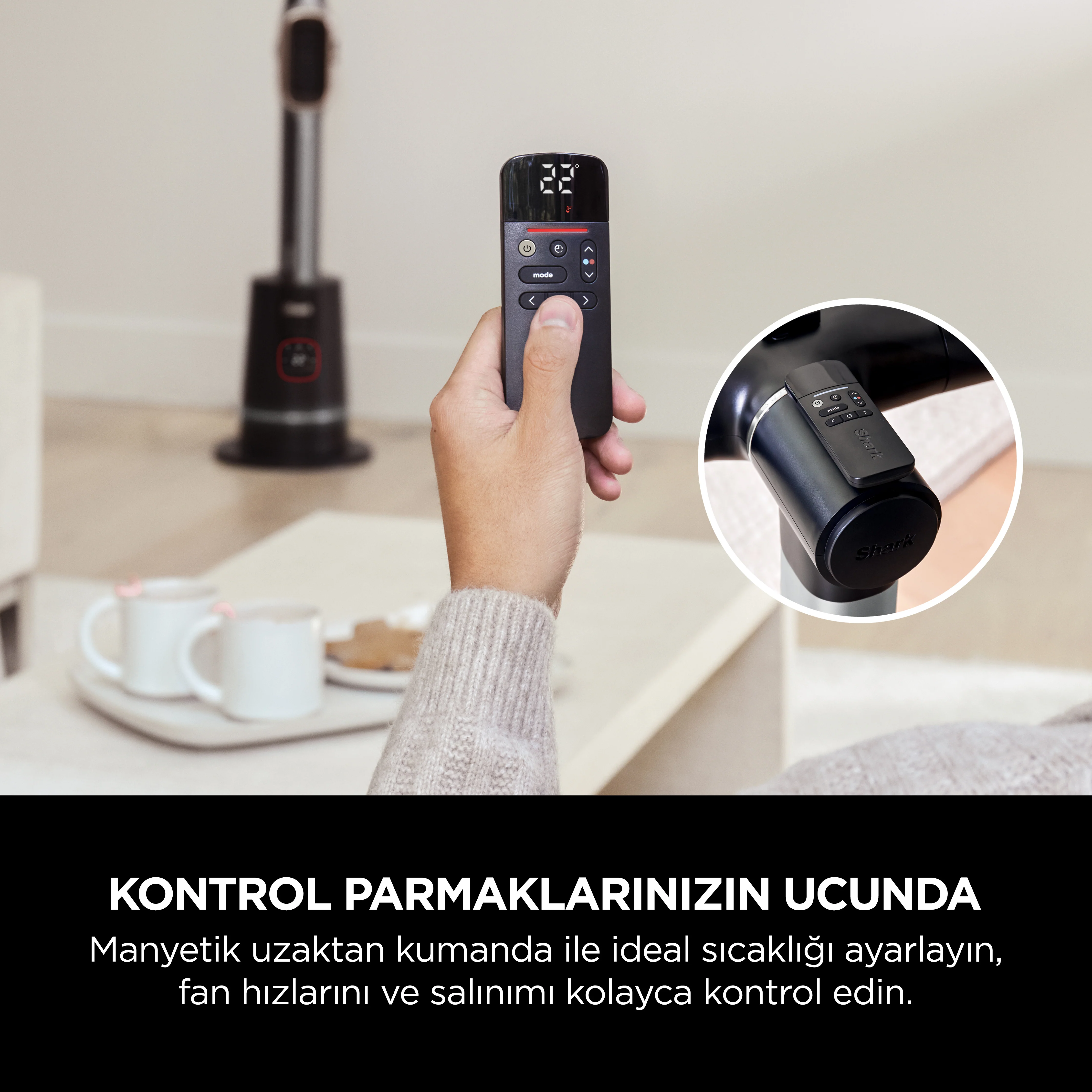 Shark TurboBlade Cool + Heat (Çift Fonksiyonlu Vantilatör ve Isıtıcı) - Image 8